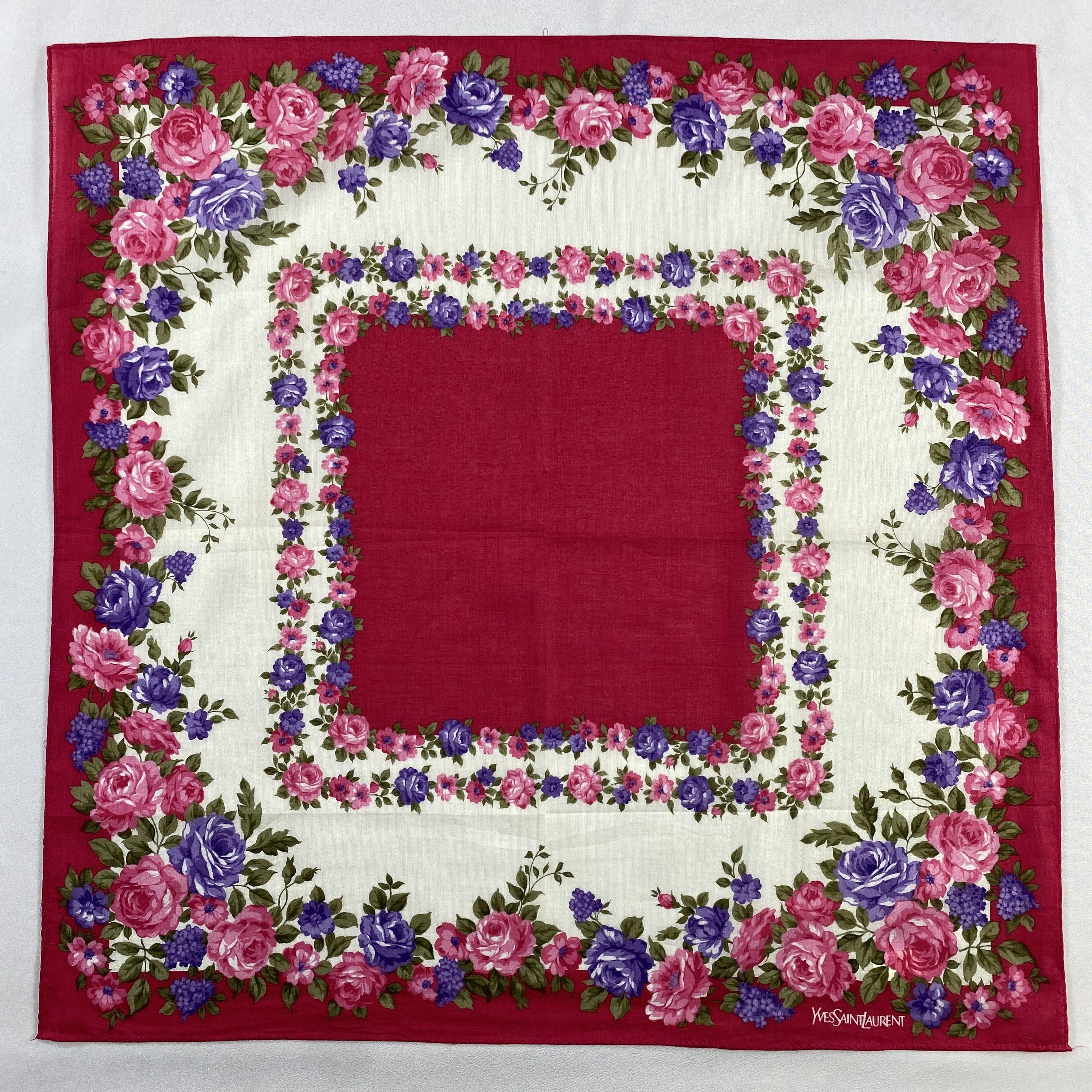 Vintage Yves Saint Laurent Handkerchief / Neckerchief-P1470 Size ONE SIZE - 1 Thumbnail