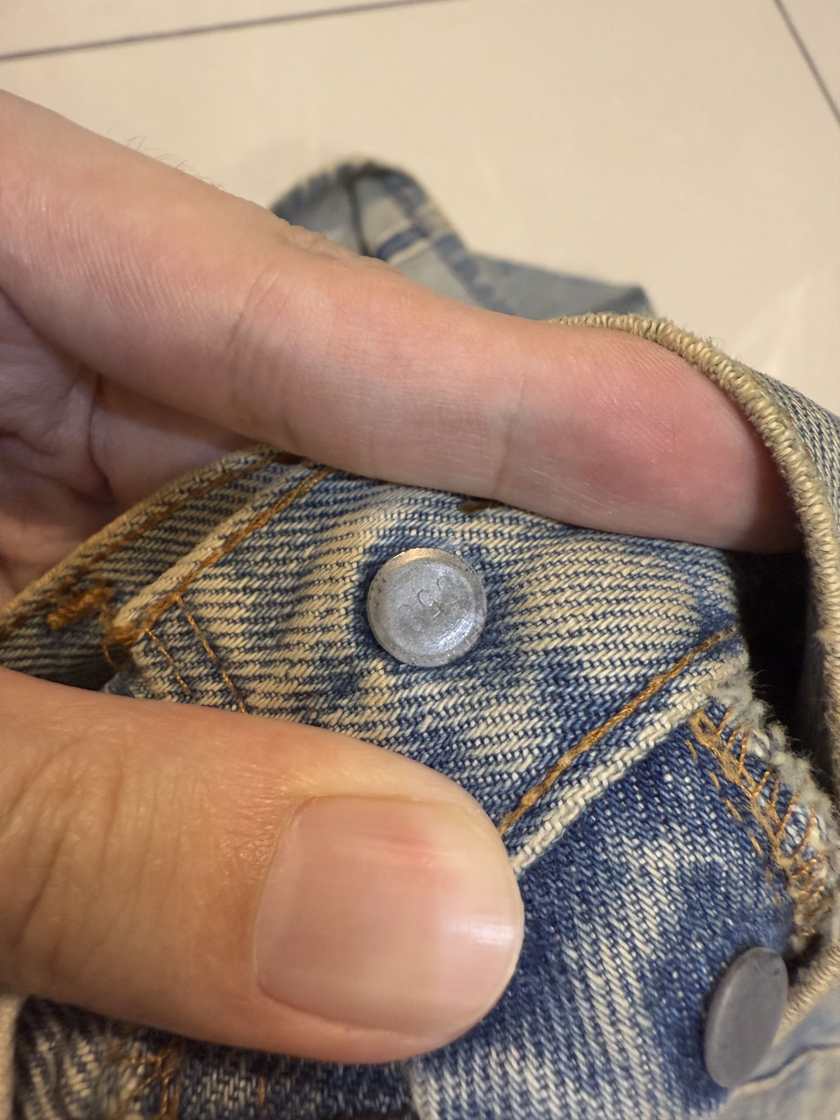 Vintage Vintage 80s Levi's 501 Selvedge Made in USA Thrashed Dirty Size US 28 / EU 44 - 3 Thumbnail