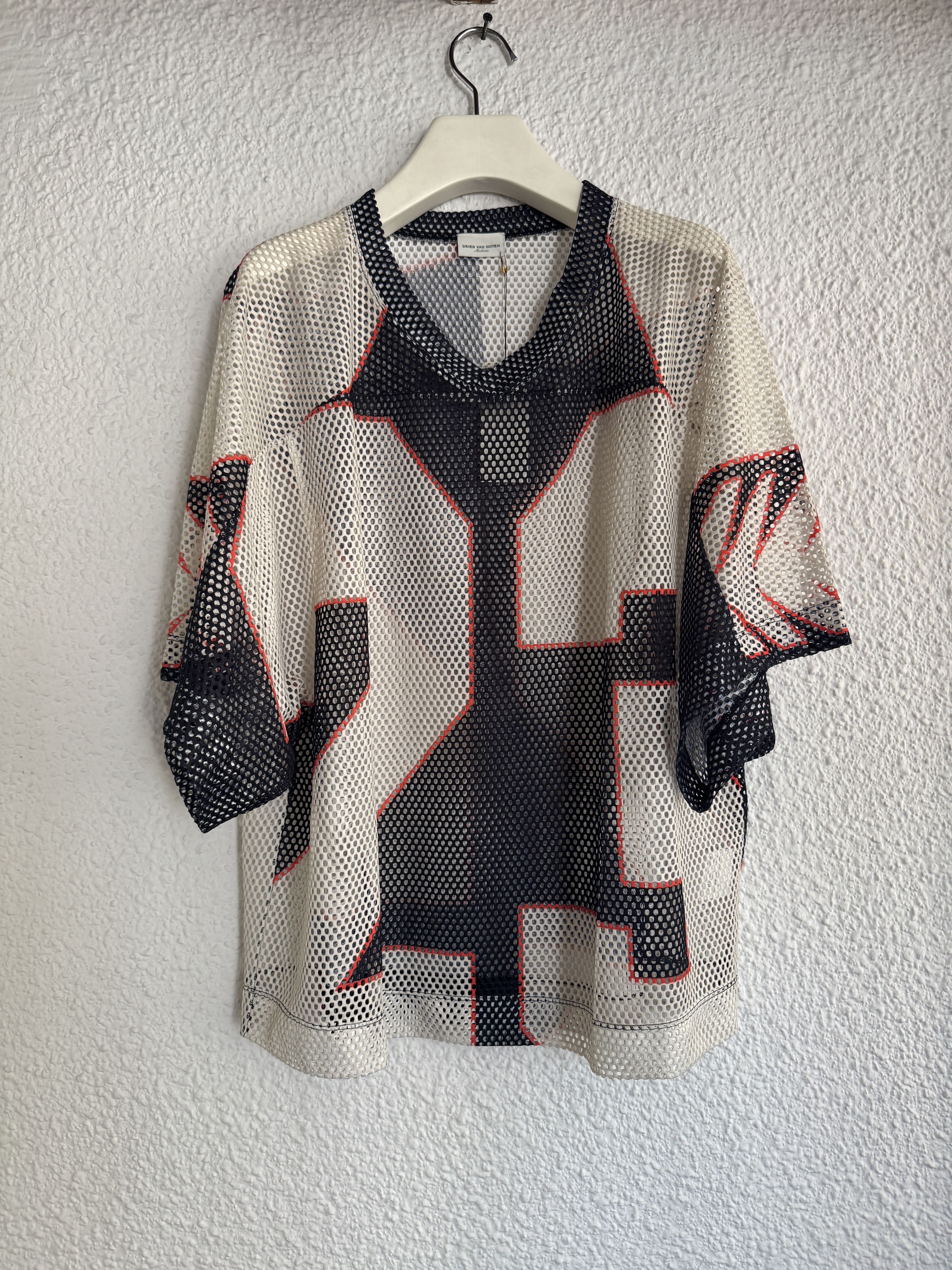 Dries Van Noten Hemming PR Open mesh T-shirt Size US M / EU 48-50 / 2 - 1 Thumbnail
