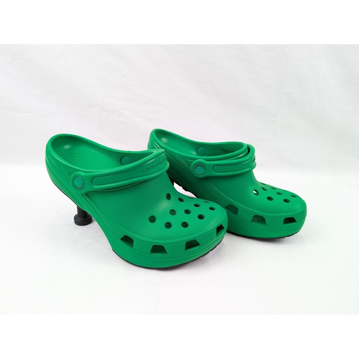 Balenciaga o1rshd1 Q:2 / Rubber Crocs Madame in Grass Green Size US 8 / IT 38 - 13 Thumbnail