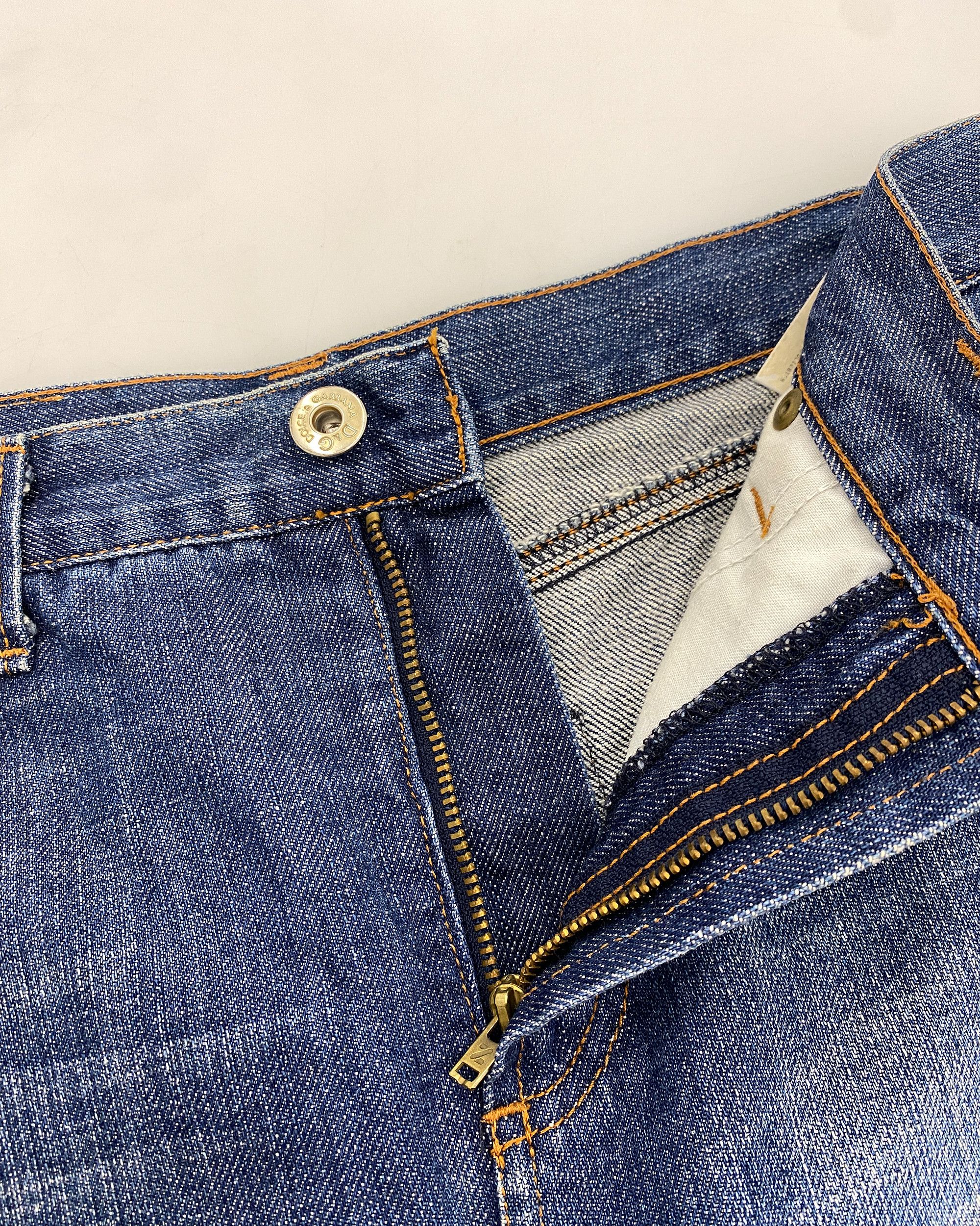 Dolce & Gabbana 2000s Denim Midi Skirt Size 29" - 5 Thumbnail