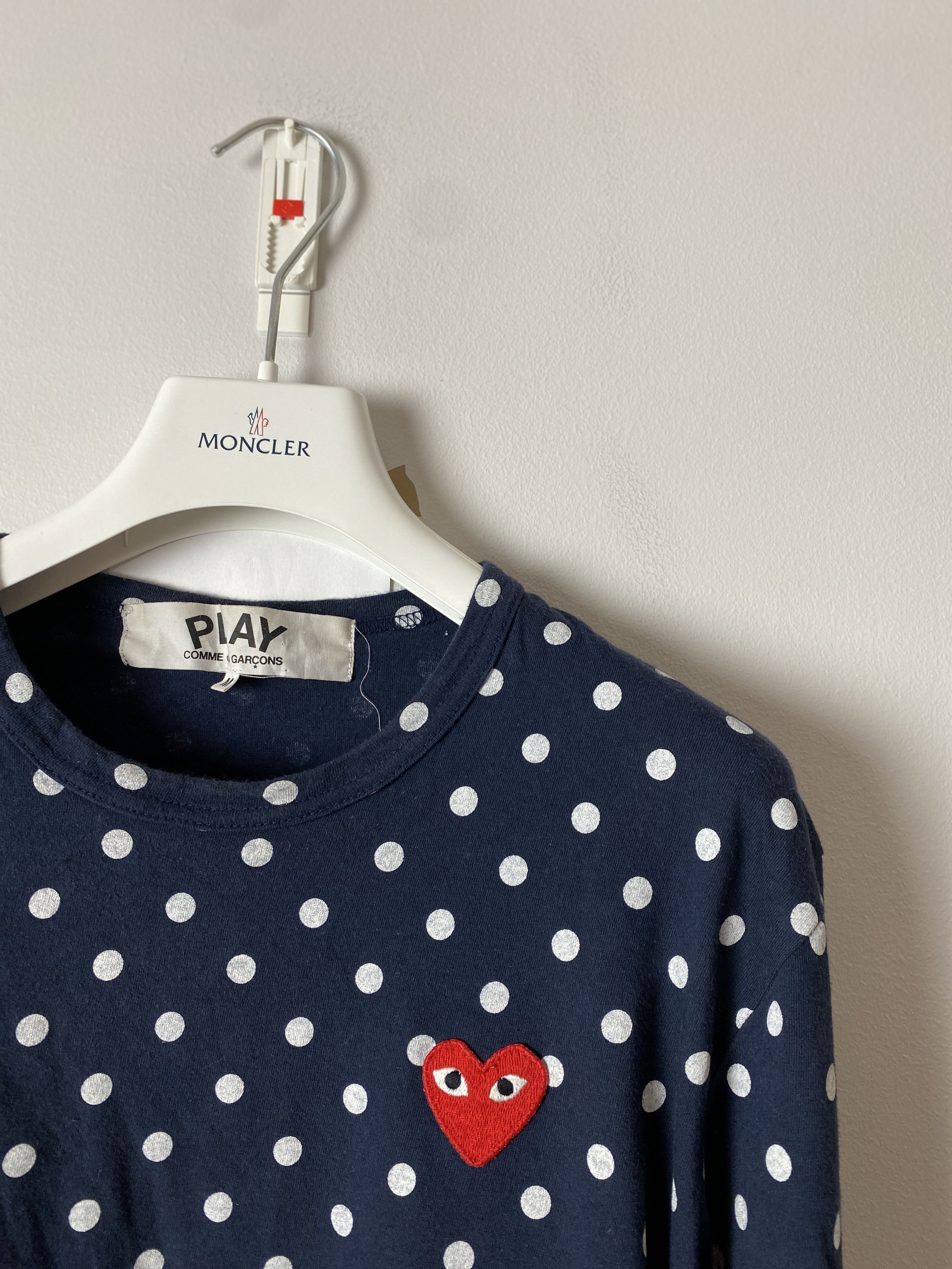 Comme des Garcons × Comme des Garcons PLAY CDG Comme des Garcons Play Polka dot long sleeve t-shirt Size US M / EU 48-50 / 2 - 2 Thumbnail