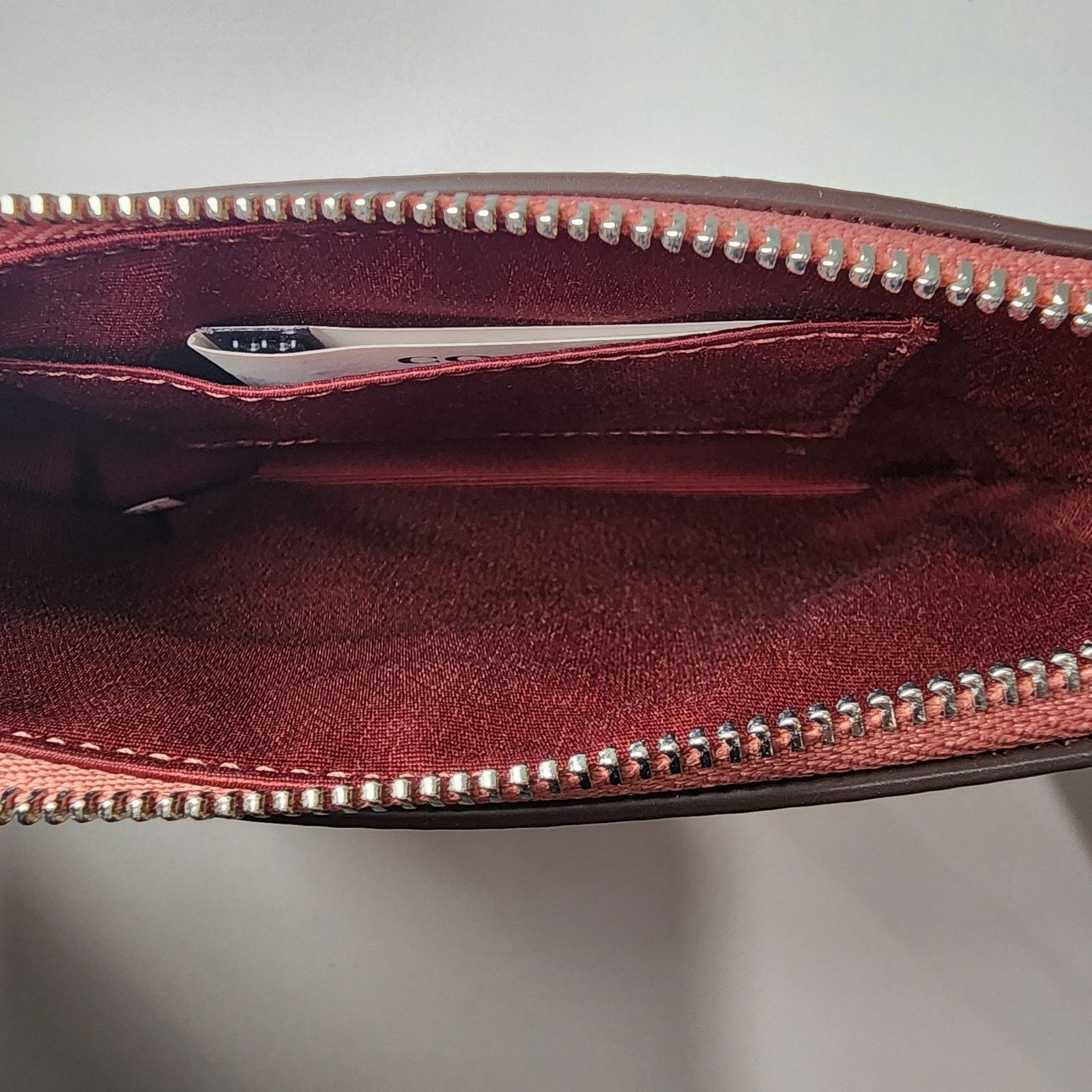 Coach COACH CDF06 Corner Zip Wristlet Heart Rivets Peony Pink Size ONE SIZE - 2 Thumbnail