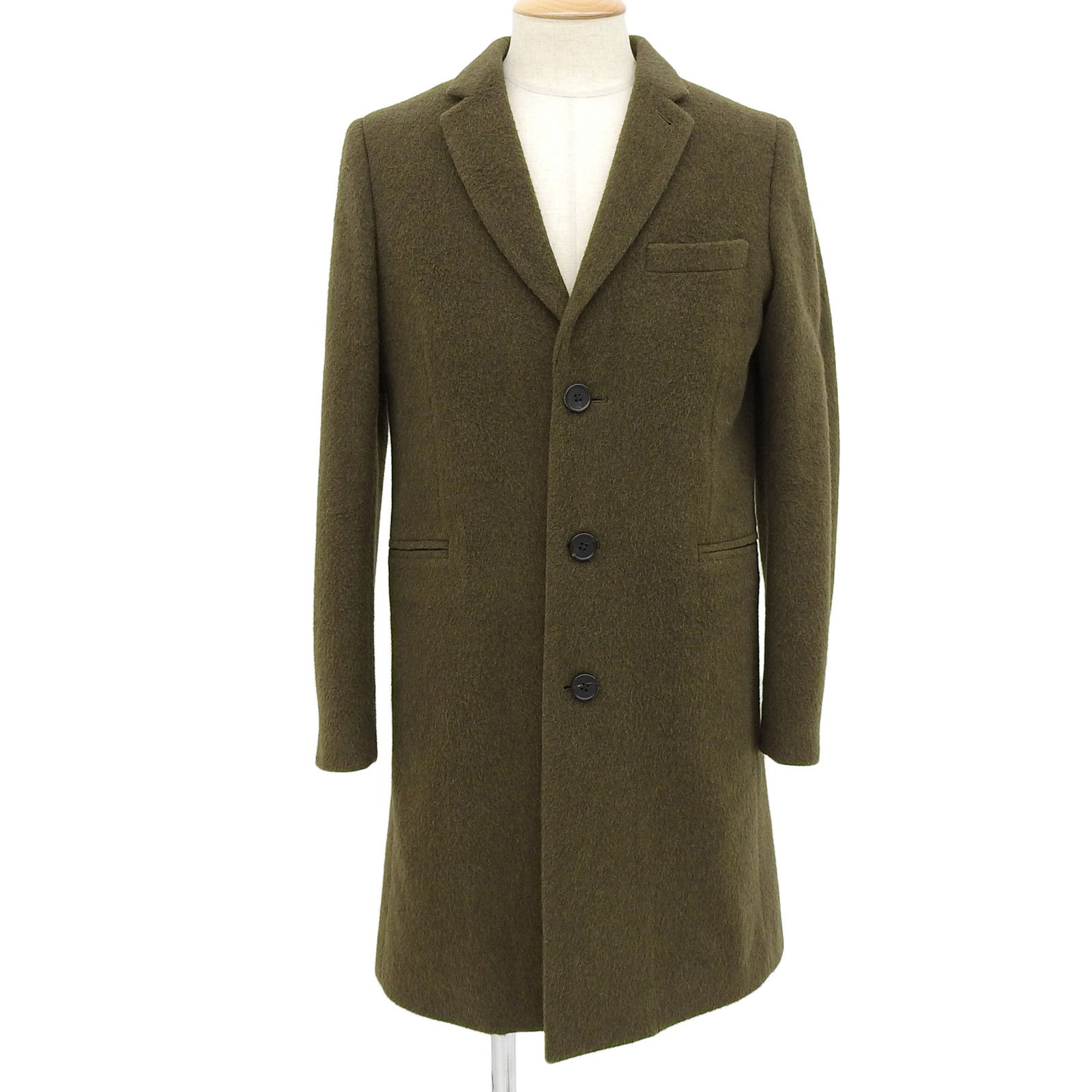 Paul Smith PS Paul Smith Alpaca Mixed Wool Coat Natural Material