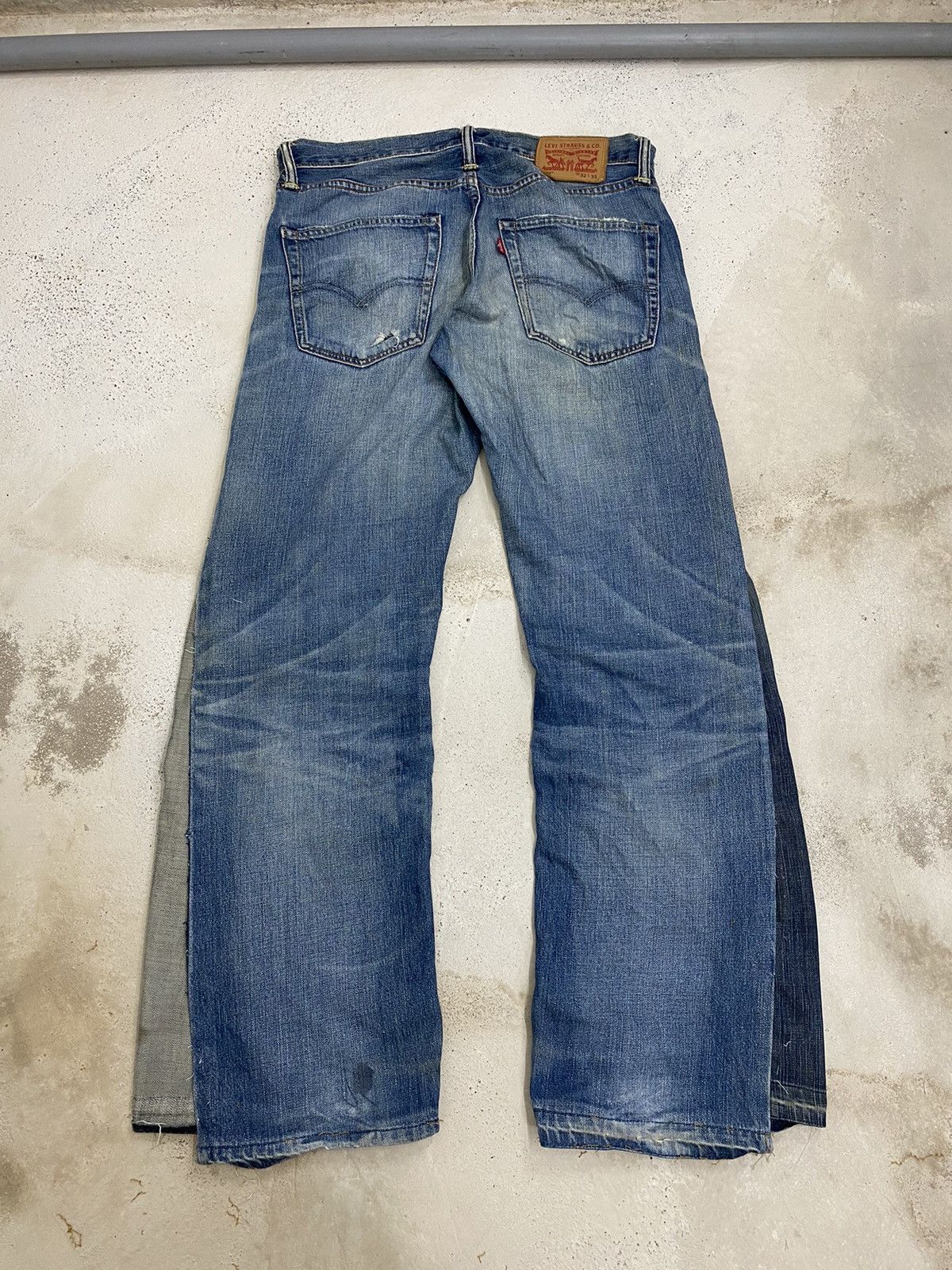 If Six Was Nine × Kapital × Levi's Vintage Flare Levis 502 Wide Legs Distressed Undercover Size US 34 / EU 50 - 3 Thumbnail