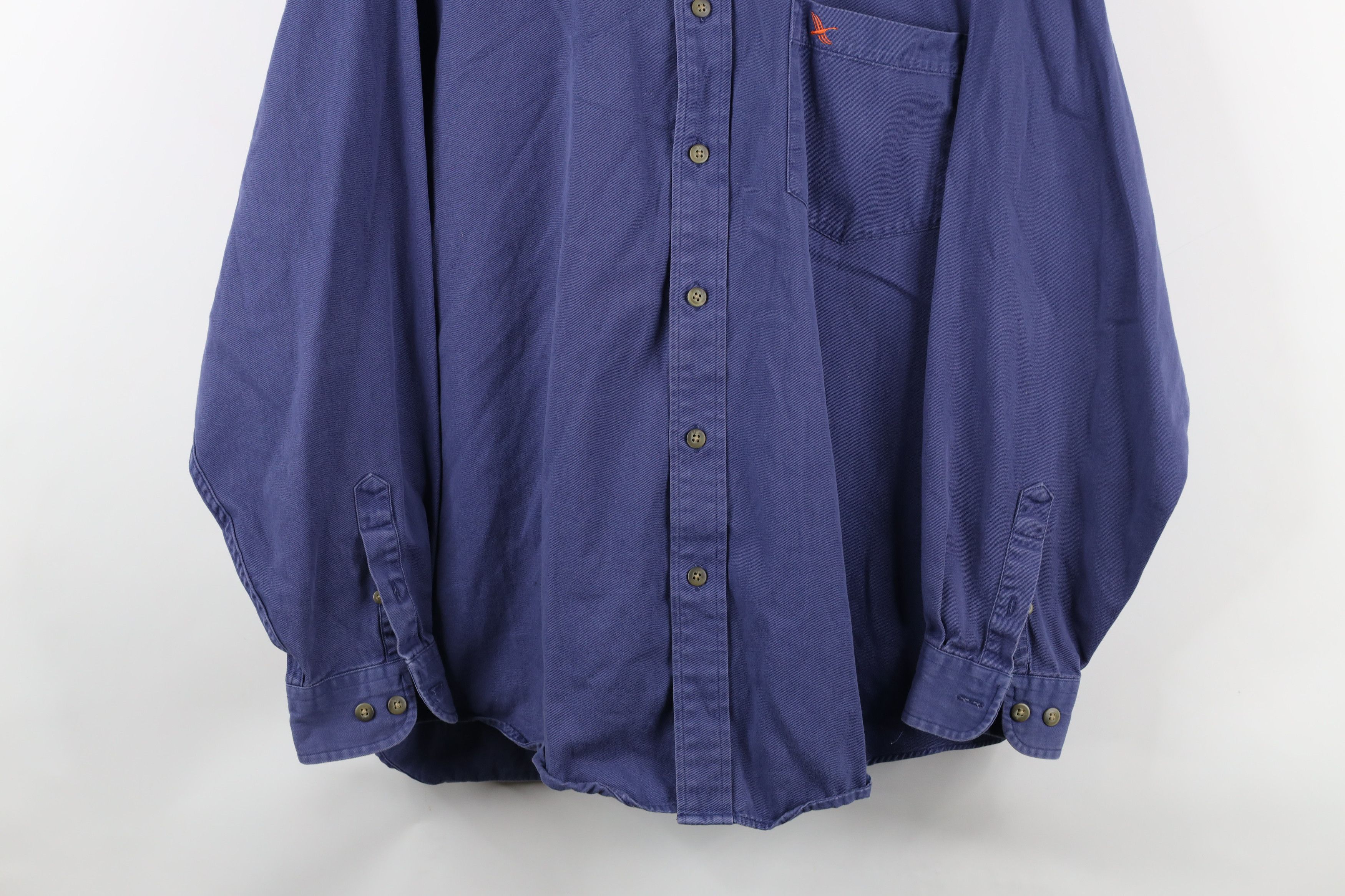 Eddie Bauer × Vintage Vintage 90s Eddie Bauer Heavyweight Twill Button Down Shirt Size US L / EU 52-54 / 3 - 3 Thumbnail