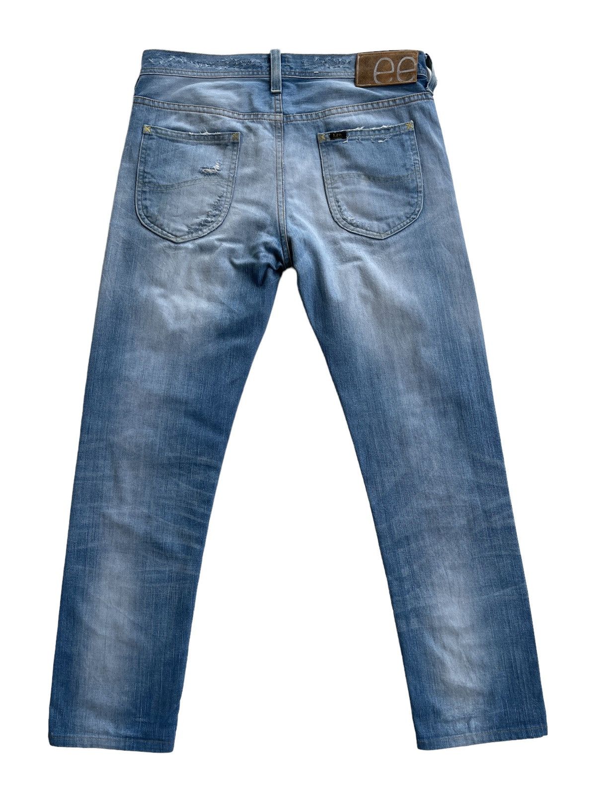 Lee Vintage Lee 101 Men Tapered Distressed Denim Size US 33 - 2 Thumbnail