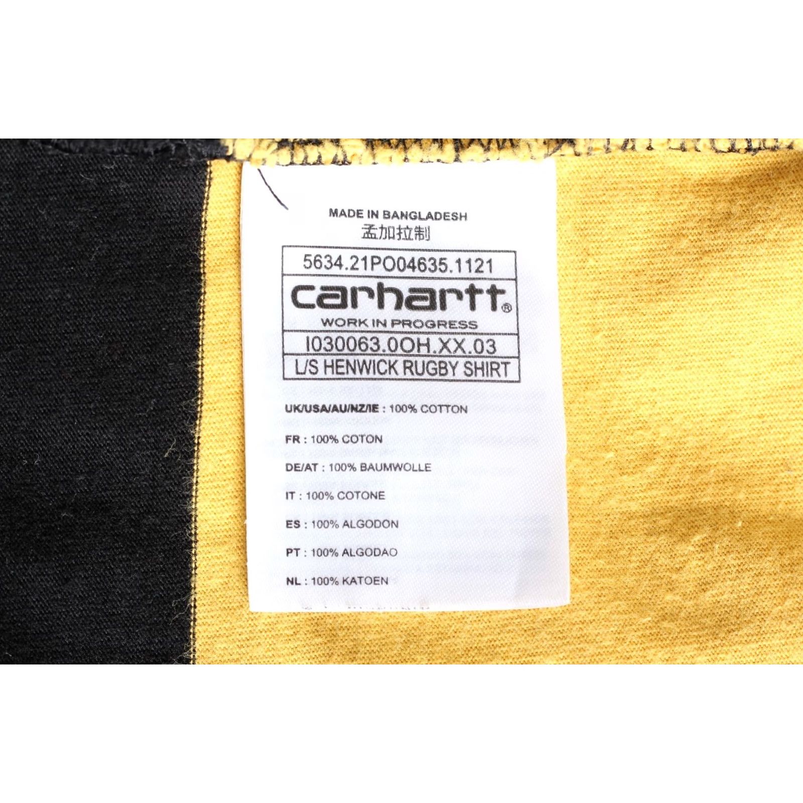 Carhartt Wip CARHARTT WIP Rugby Shirt Men Size L Long Sleeve Striped VR3995 Size US L / EU 52-54 / 3 - 7 Thumbnail