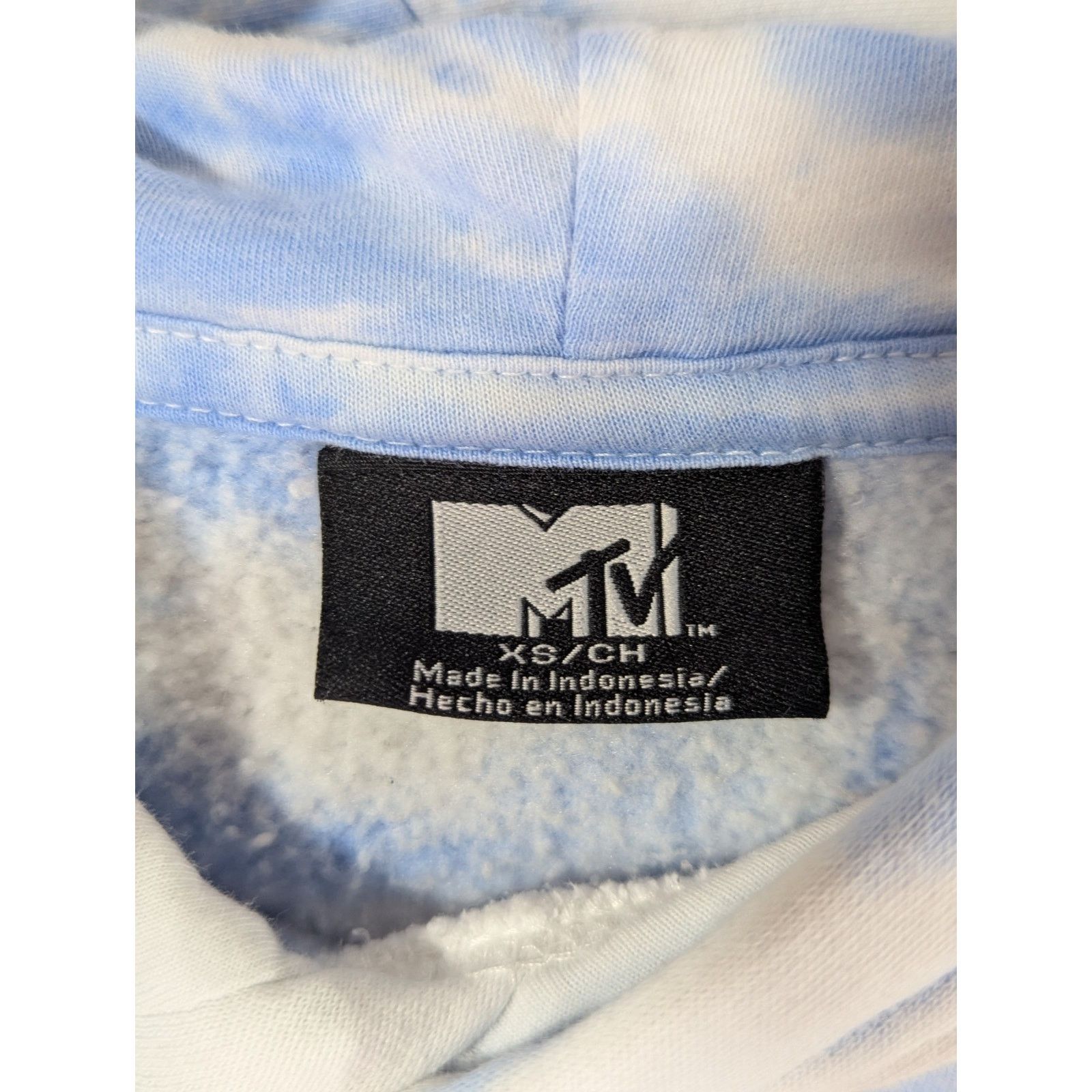 Mtv MTV Retro Tie Dye Oversized Hoodie XS (Fits Medium) Size US XS / EU 42 / 0 - 5 Thumbnail