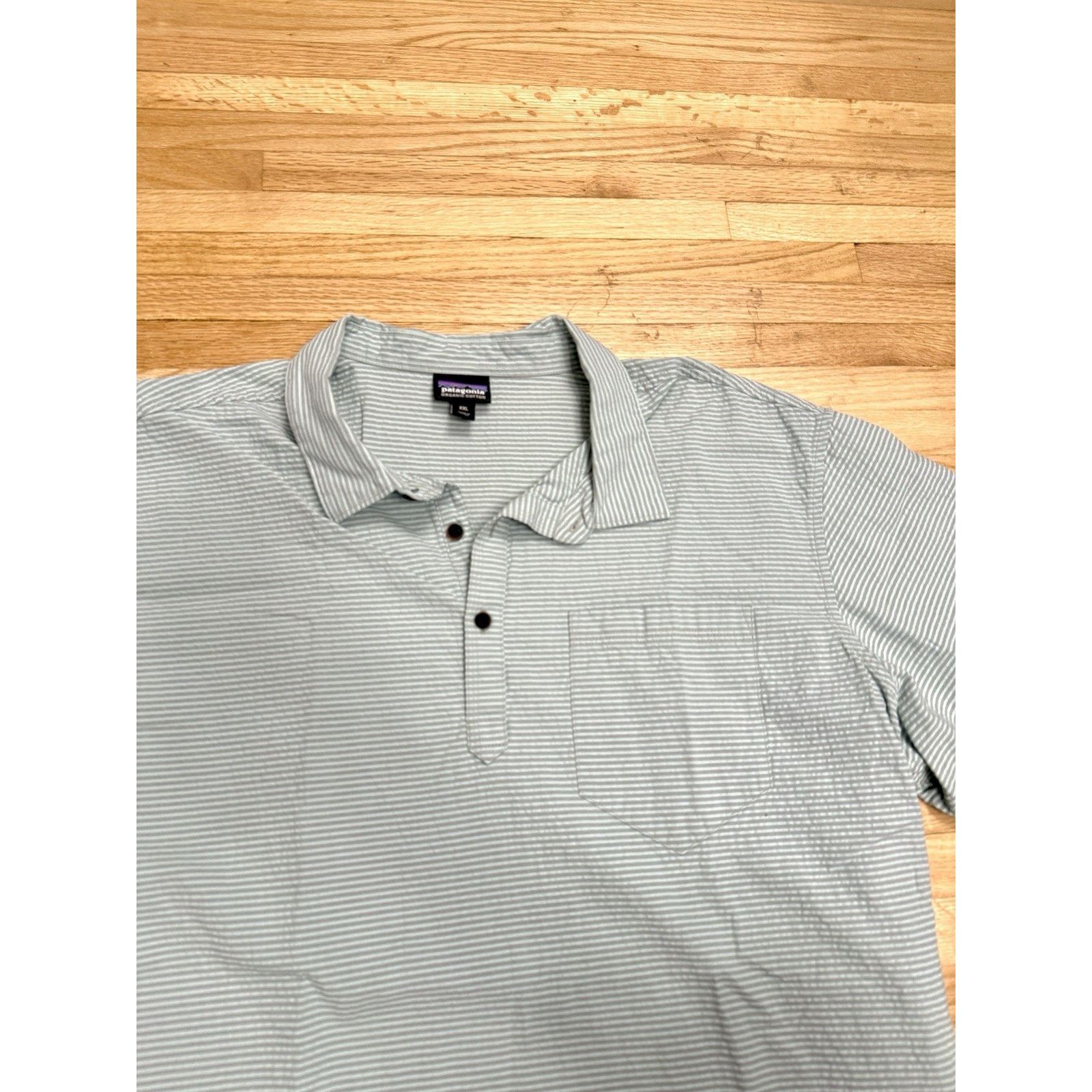 Patagonia Patagonia Organic Cotton Seersucker Pullover Shirt 2XL Size US XXL / EU 58 / 5 - 7 Thumbnail