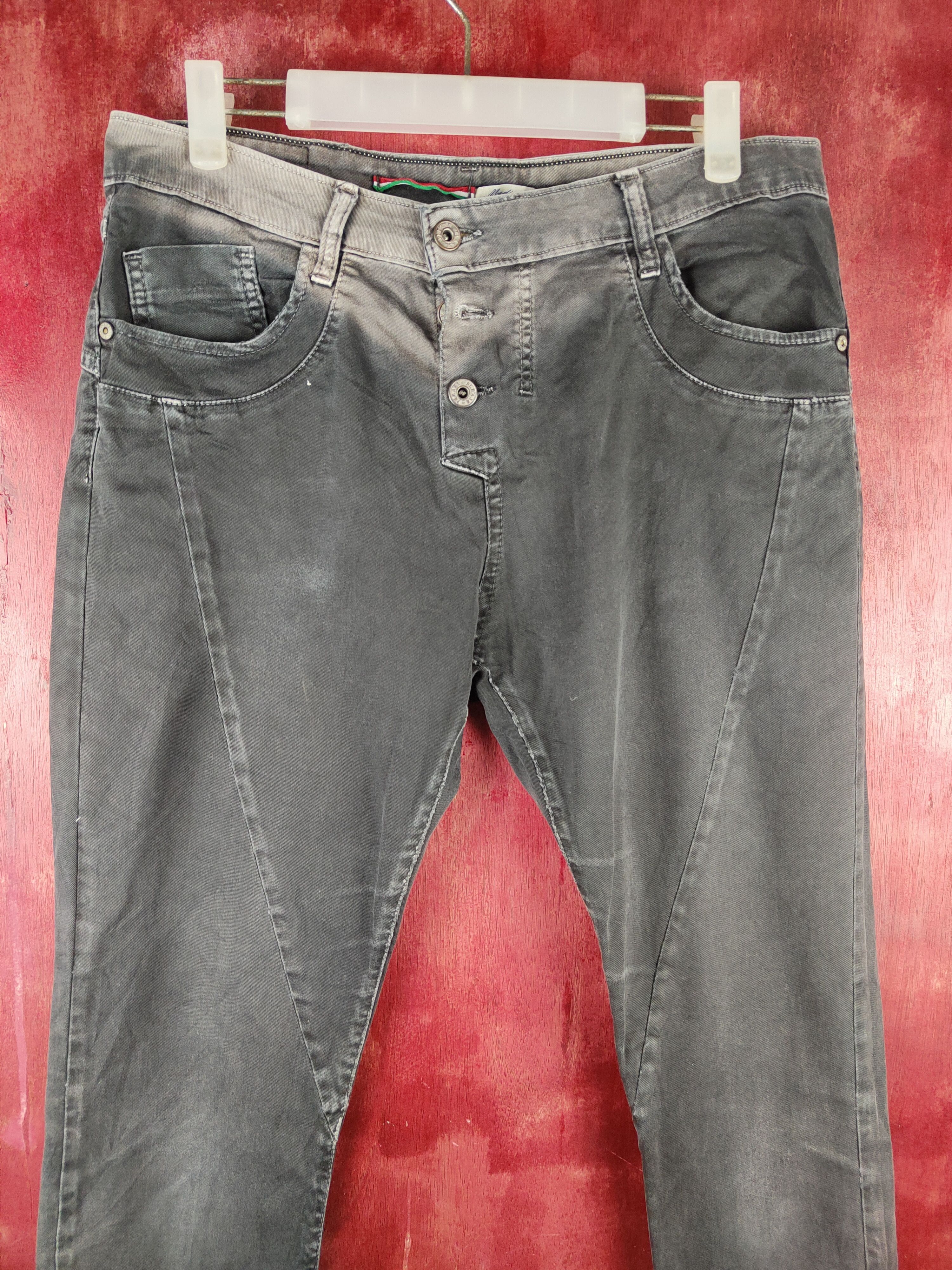 Vision Streetwear Vintage Please Black Faded Trousers Pants N#S22 Size US 32 / EU 48 - 2 Thumbnail