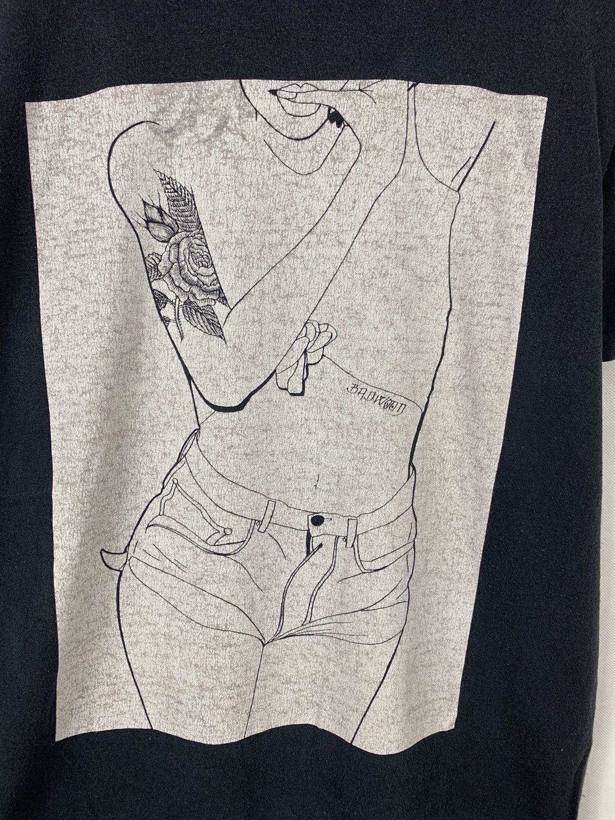 Other Steals! Badwood Tattoo Girl Skate Surf Streetwear Tee Size US M / EU 48-50 / 2 - 3 Thumbnail