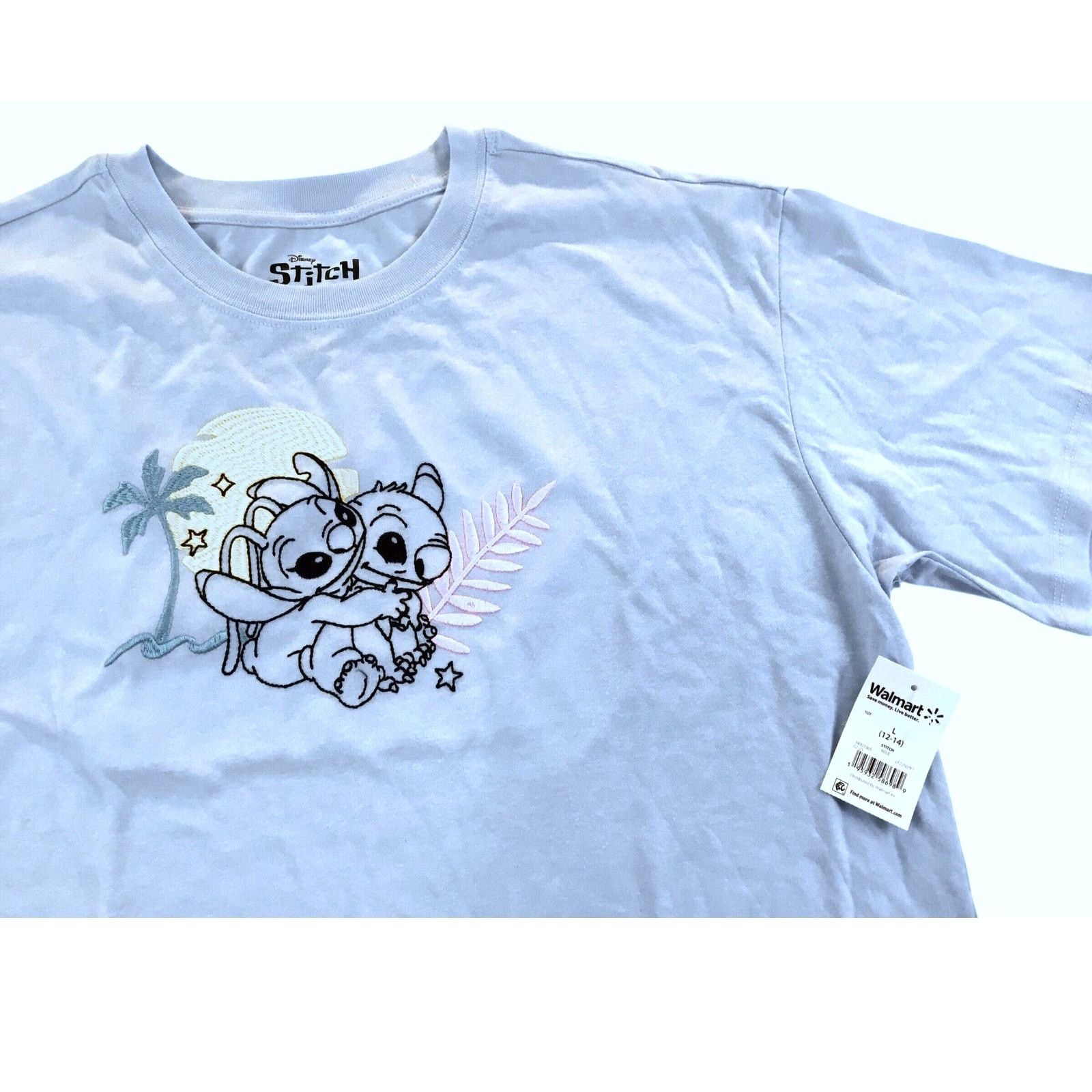 Disney Stitch Angel Disney Blue T-Shirt, New, Size Large, NWT Size L / US 10 / IT 46 - 2 Thumbnail
