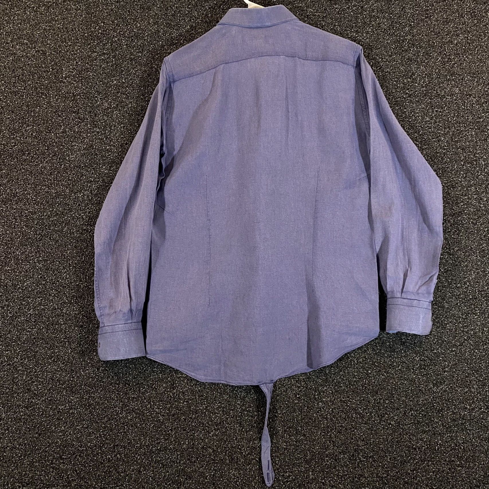 Vintage ONE HUNDRED % BIJAN! Shirt Men Small Blue Long Sleeve Button Down Size US S / EU 44-46 / 1 - 7 Thumbnail