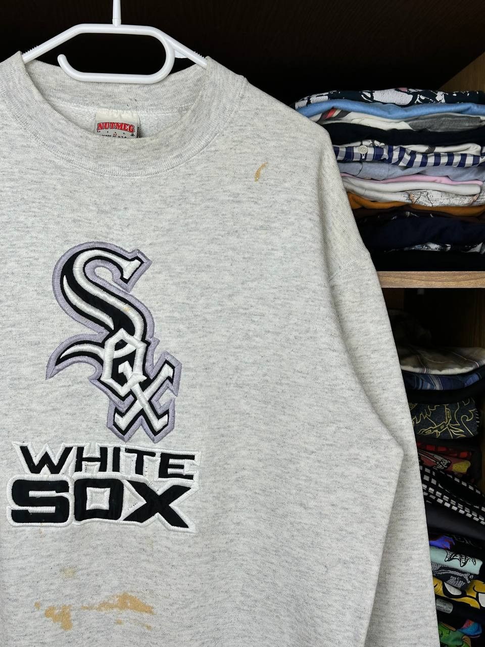 MLB Vintage Chicago White Sox 90s Nutmeg Mills Sweatshirt Size US M / EU 48-50 / 2 - 3 Thumbnail