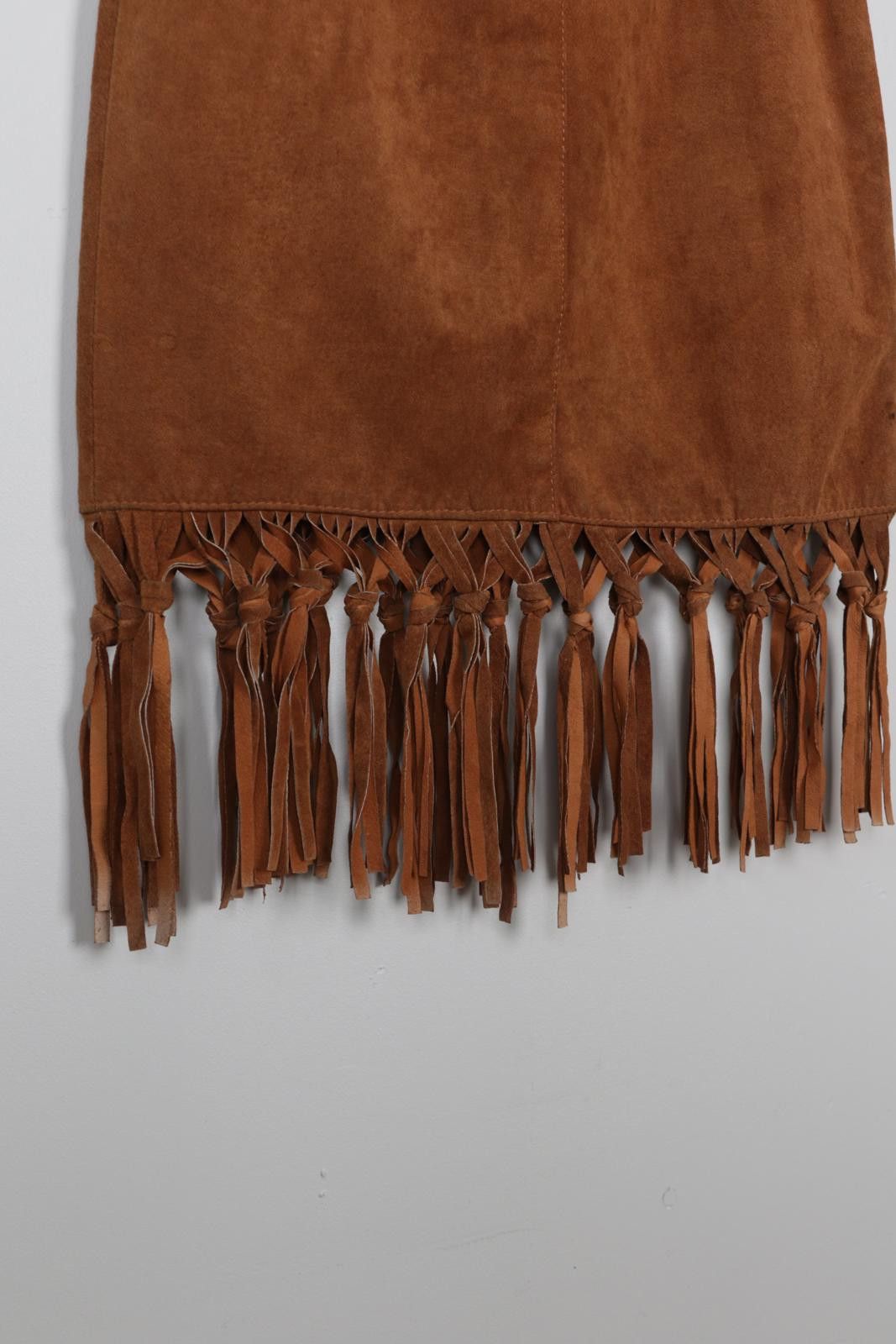 Vintage 70's Fiochi Tassle Skirt Size 26" / US 2 / IT 38 - 4 Thumbnail