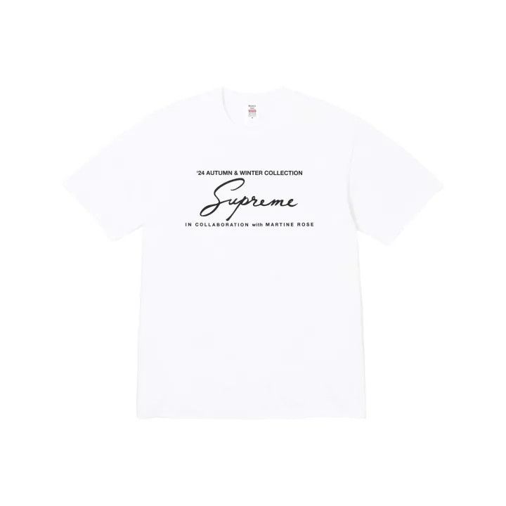 Supreme Supreme Martine Rose FW24 Logo Tee 0079 Size US XL / EU 56 / 4 - 1 Thumbnail