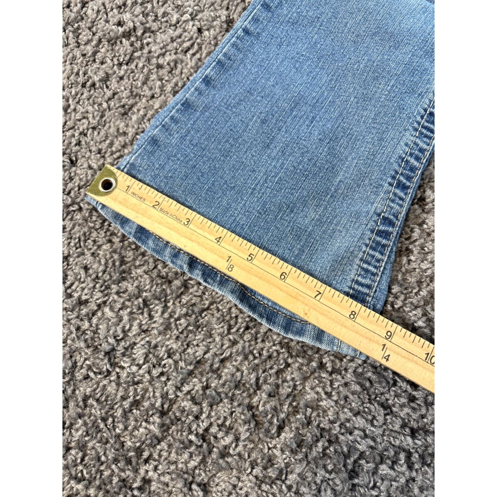 Vintage VINTAGE Reign Jeans Womens 30x28 Low Rise Light Wash Boho Stitched Y2K Jeans Women 30 Bootcut Blues 90s Bohemian Mens Womens Girls Size 30" / US 8 / IT 44 - 3 Thumbnail