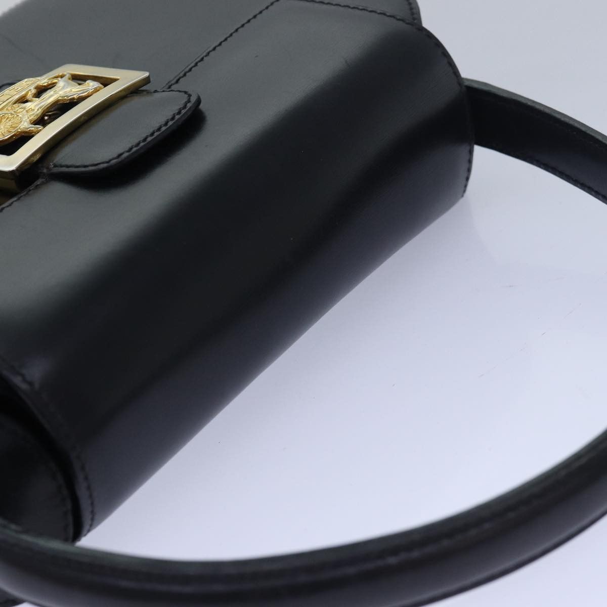 Celine CELINE Hand Bag Leather Black Size ONE SIZE - 6 Thumbnail