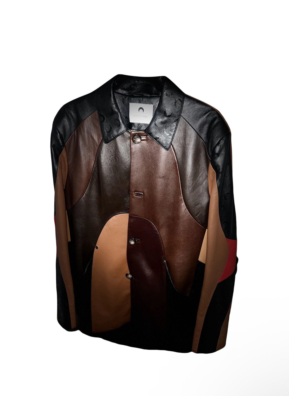 Marine Serre Marine serre pathwork leather jacket Size US M / EU 48-50 / 2 - 1 Thumbnail