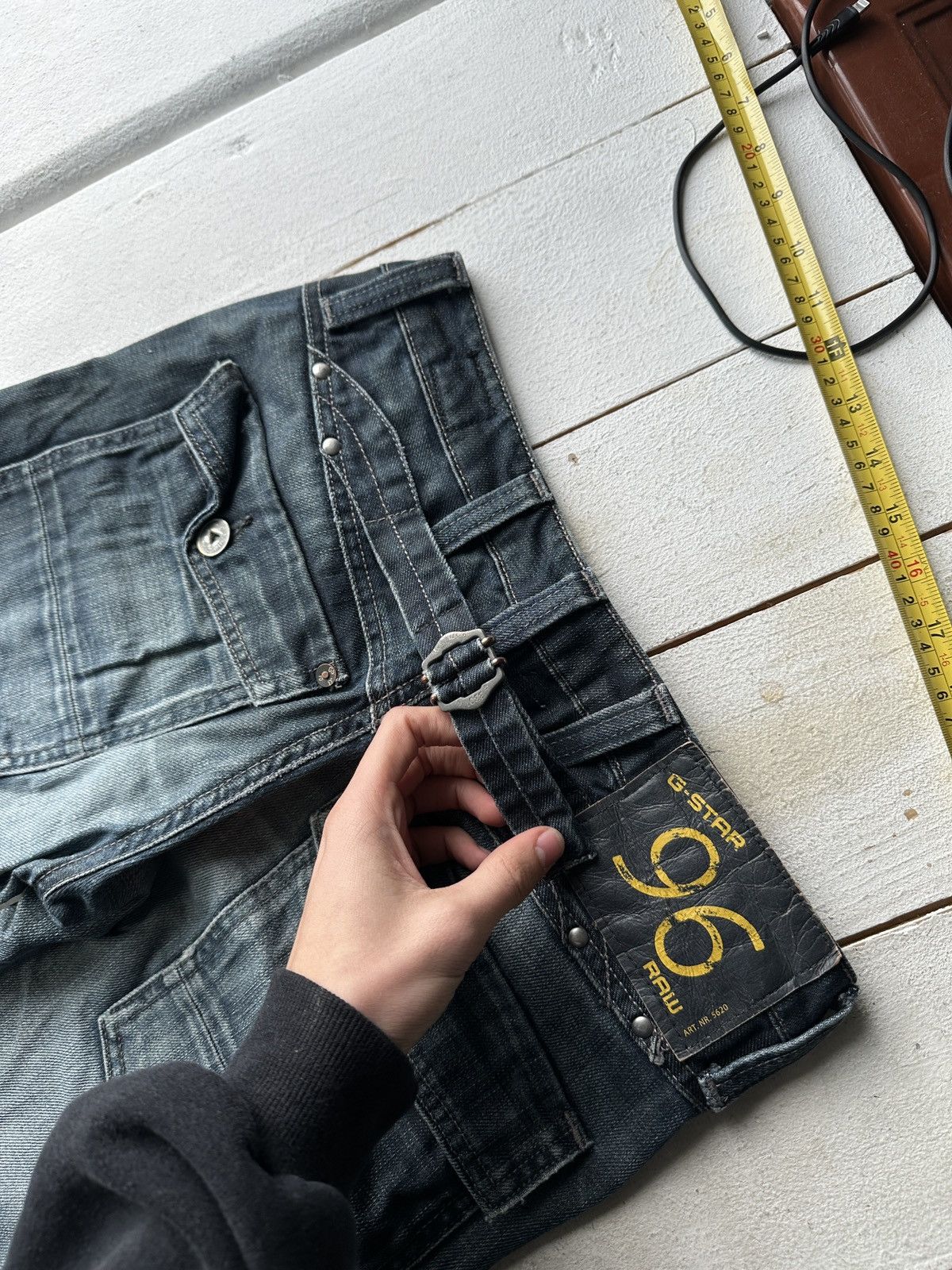 G-Star VNTG🚨96 G STAR RAW Jeans AVANT GARDE Washed Denim y2k 3301 Size 27" / US 4 / IT 40 - 15 Thumbnail