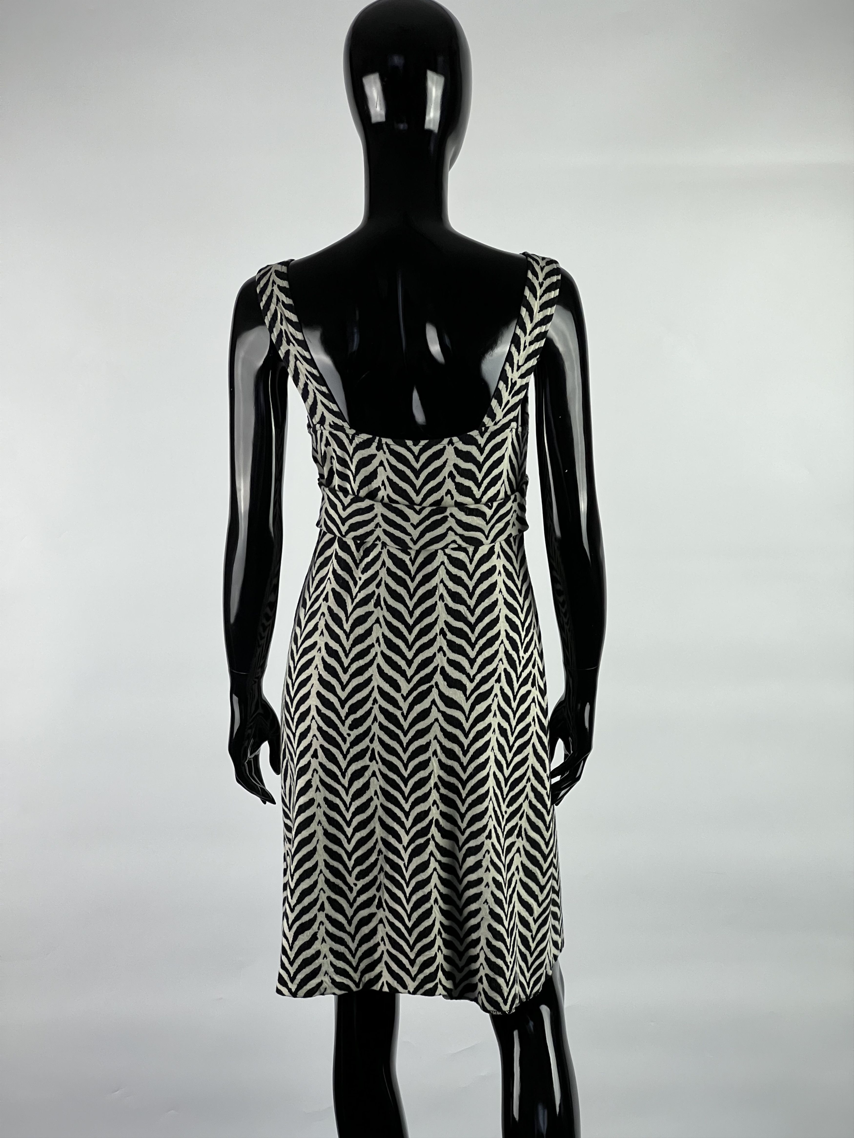 Diane von Furstenberg × Vintage VTG Diane Von Furstenberg Cotton Sleeveless Belted Dress US6 Size M / US 6-8 / IT 42-44 - 2 Thumbnail