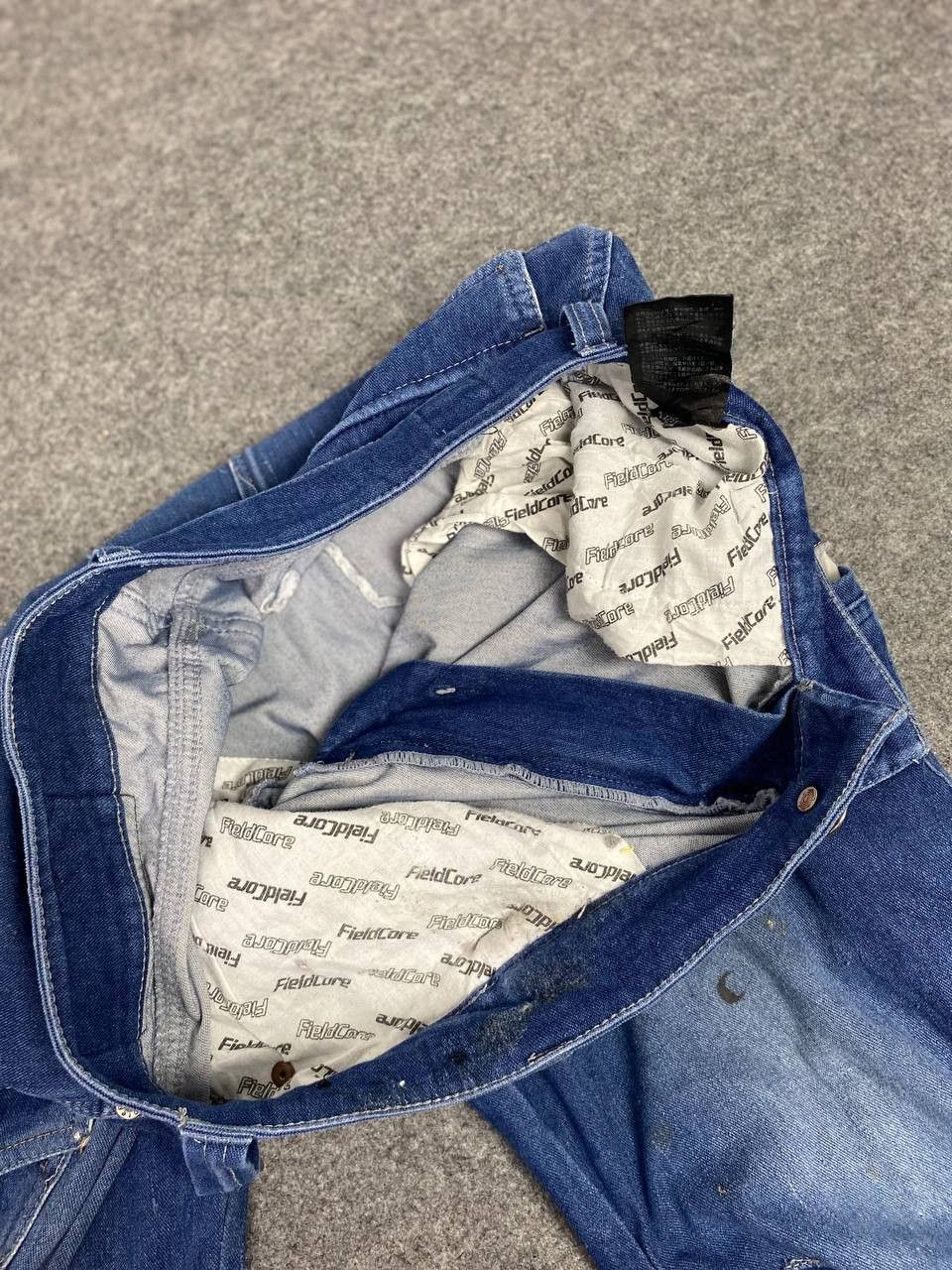 Japanese Brand fieldcore cargo aerolight distressed denim Size US 34 / EU 50 - 14 Thumbnail