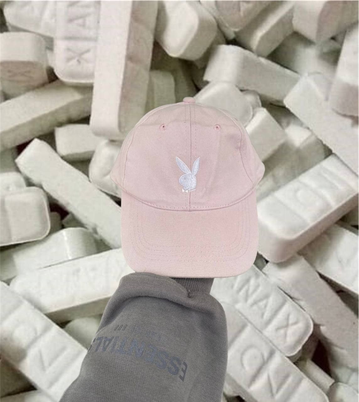image of Pink Vintage Playboy Cap Hat, Men's