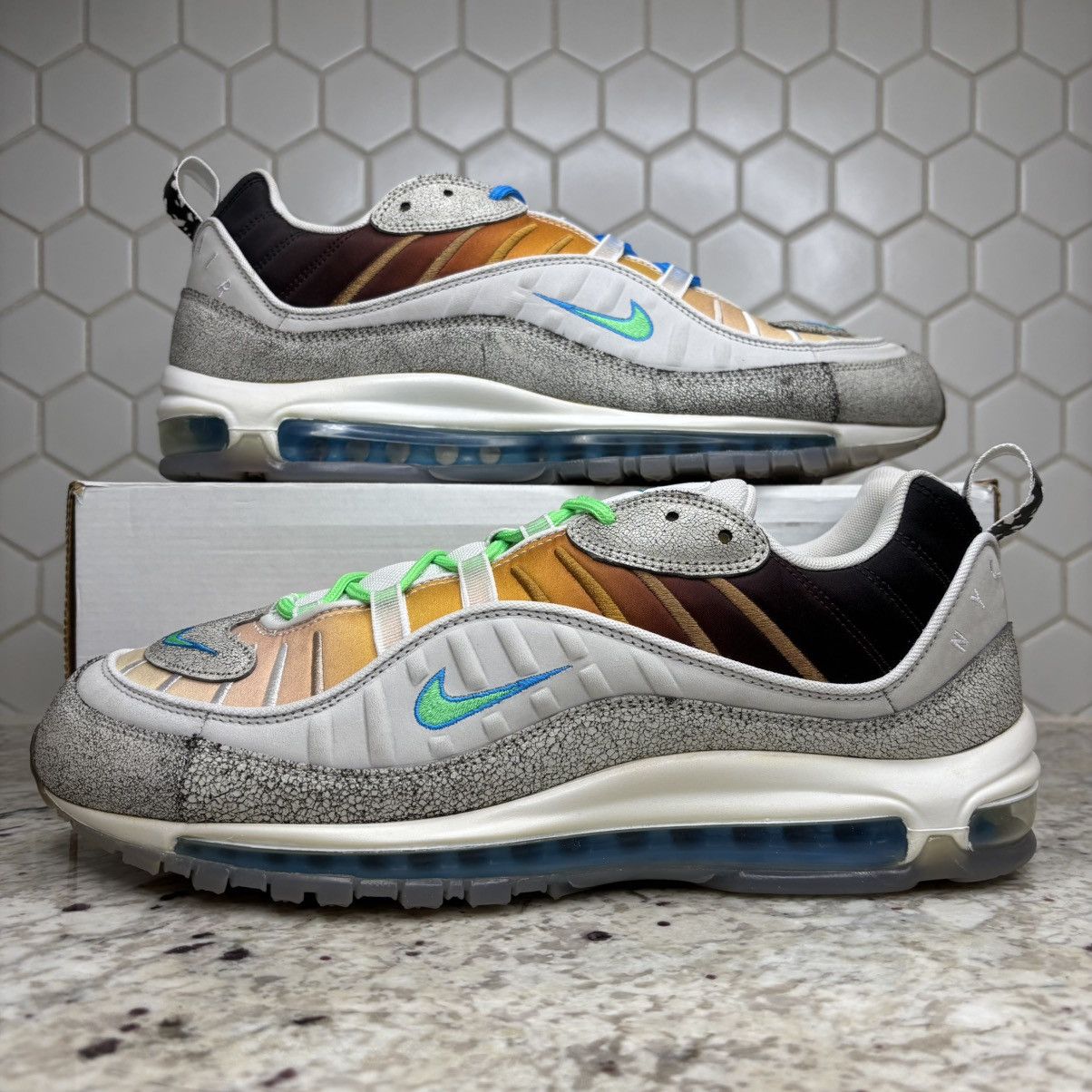 Nike Size 13-Nike Air Max 98 On Air NYC La Mezcla CLEAN NO BOX Size US 13 / EU 46 - 1 Thumbnail