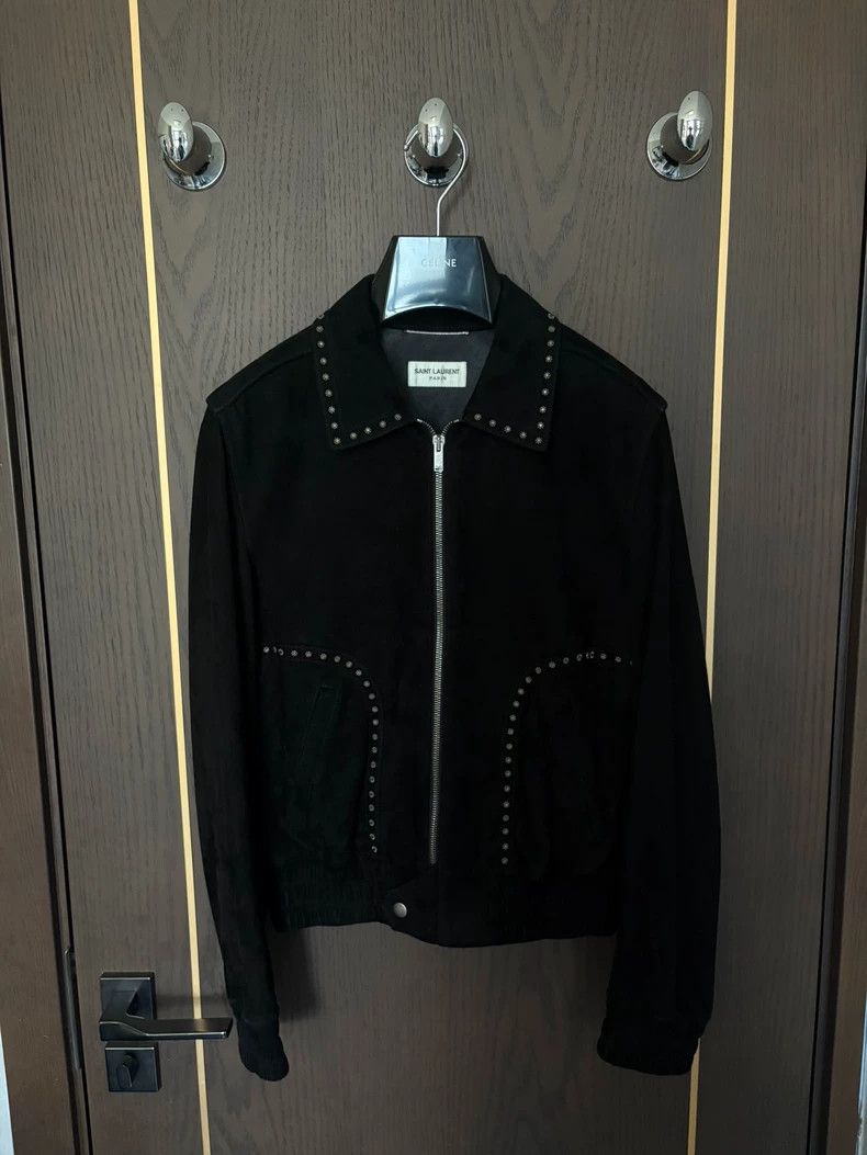Saint Laurent Paris Saint Laurent Paris 19 FW western studded suede jacket Size US S / EU 44-46 / 1 - 1 Thumbnail