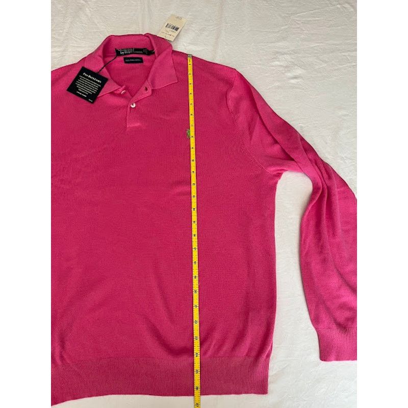 Ralph Lauren × Vintage Vintage NWT Polo Ralph Lauren Sweater Pink Pima Cotton Size US L / EU 52-54 / 3 - 6 Thumbnail
