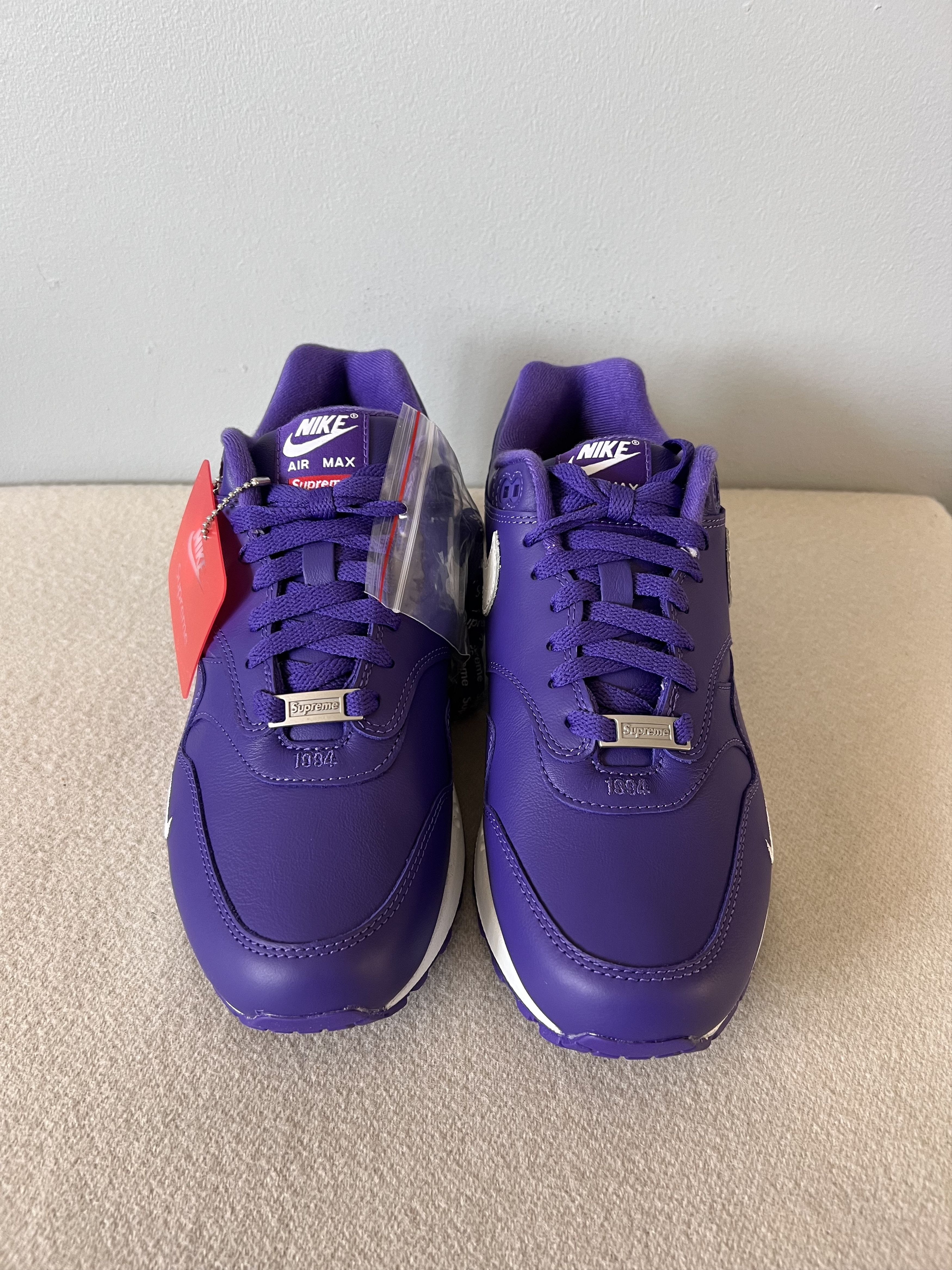 Nike × Supreme Supreme Nike Air Max 1 '87 SP in Purple Size US 8 / EU 41 - 4 Thumbnail