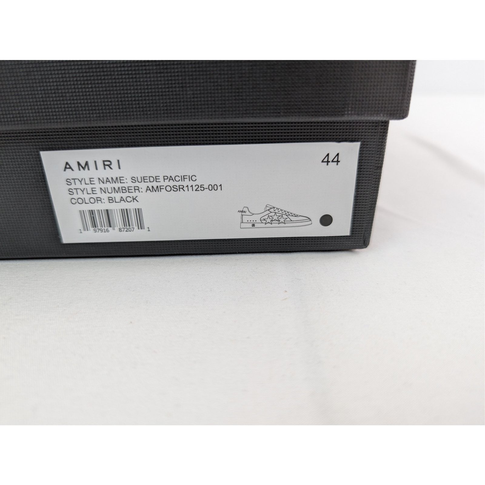 Amiri o1rshd1 Suede Pacific Sneakers in Black Size US 11 / EU 44 - 22 Thumbnail