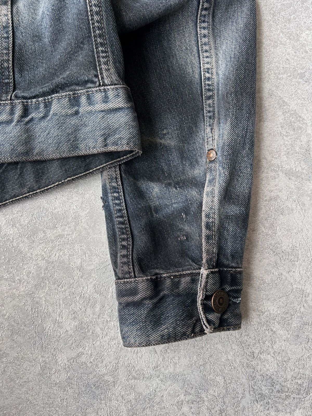 Levi's L.G.B Style Levi’s 73695 Distressed Y2K Full Zip Trucker Size M / US 6-8 / IT 42-44 - 17 Thumbnail