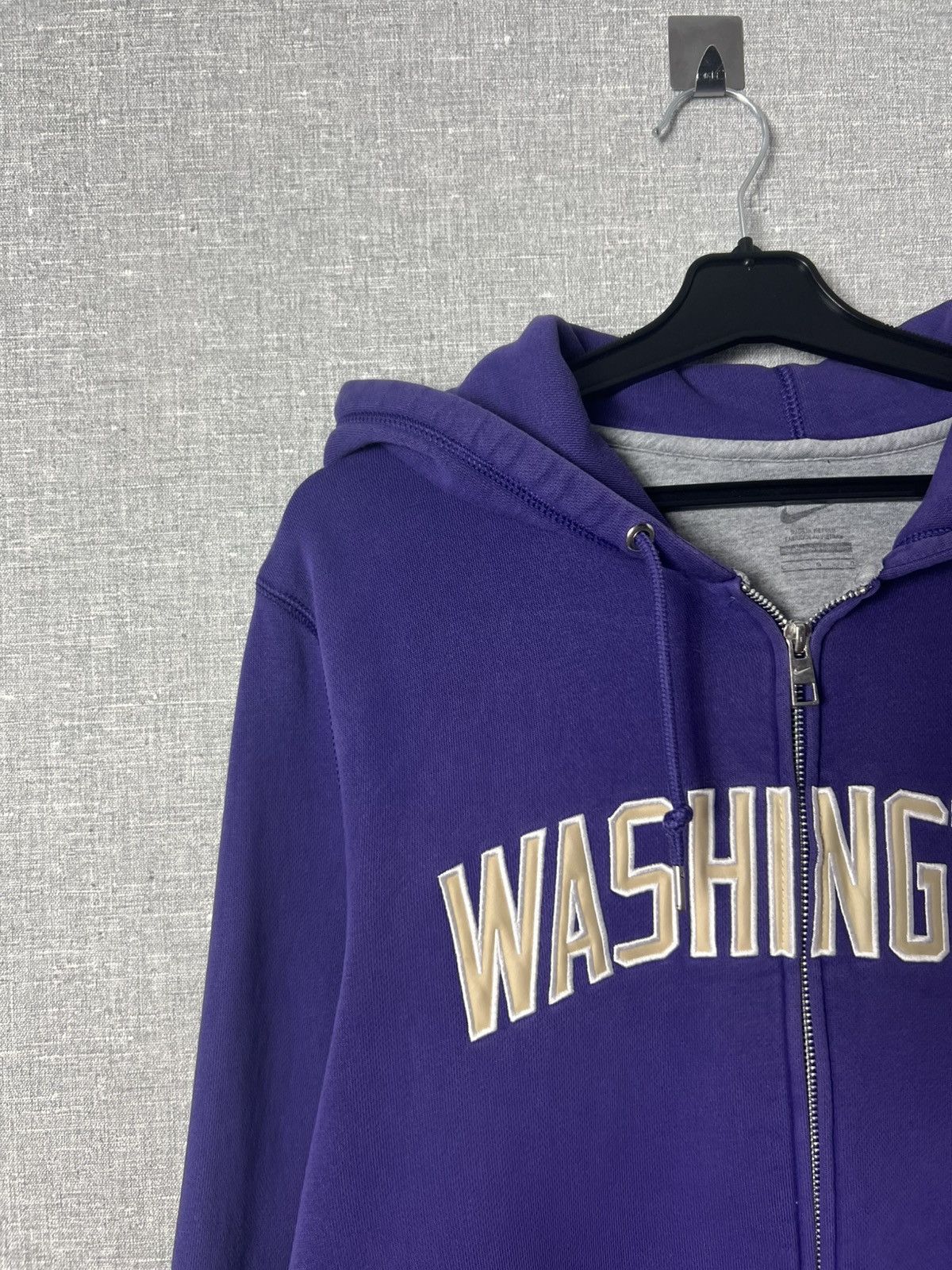 Nike × Vintage Vintage Nike Washington Embroidered Big logo Full Zip Hoodie Size US L / EU 52-54 / 3 - 4 Thumbnail