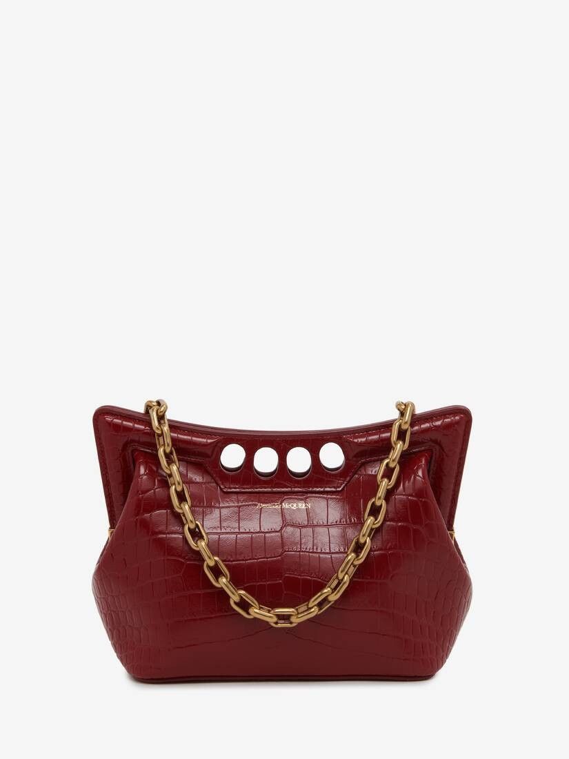 Alexander McQueen o1w1db10925 Size: OS/The Peak Bag Small in Dark Red Size ONE SIZE - 1 Thumbnail