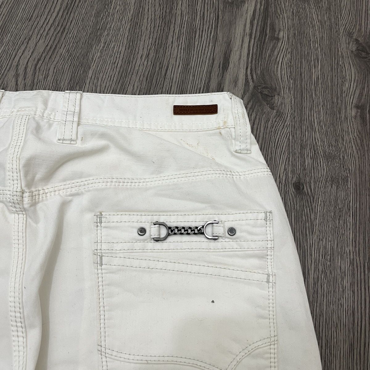 Japanese Brand 🇯🇵 Nicole Club For Man - Flared White Pant Ifsix Lgbstyle Size US 30 / EU 46 - 10 Thumbnail