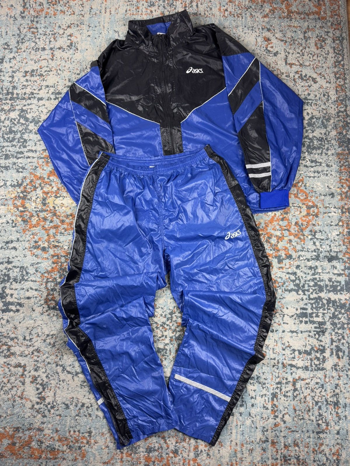 Other Vintage 90s ASICS baggy tracksuit set jacket and pants Size US XXL / EU 58 / 5 - 1 Thumbnail