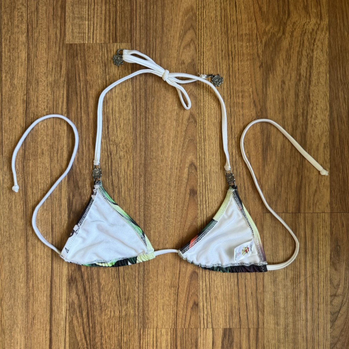 Ed Hardy ED HARDY Vintage Y2K Rare White Love Life Rose Bikini Set Size XS / US 0-2 / IT 36-38 - 10 Thumbnail