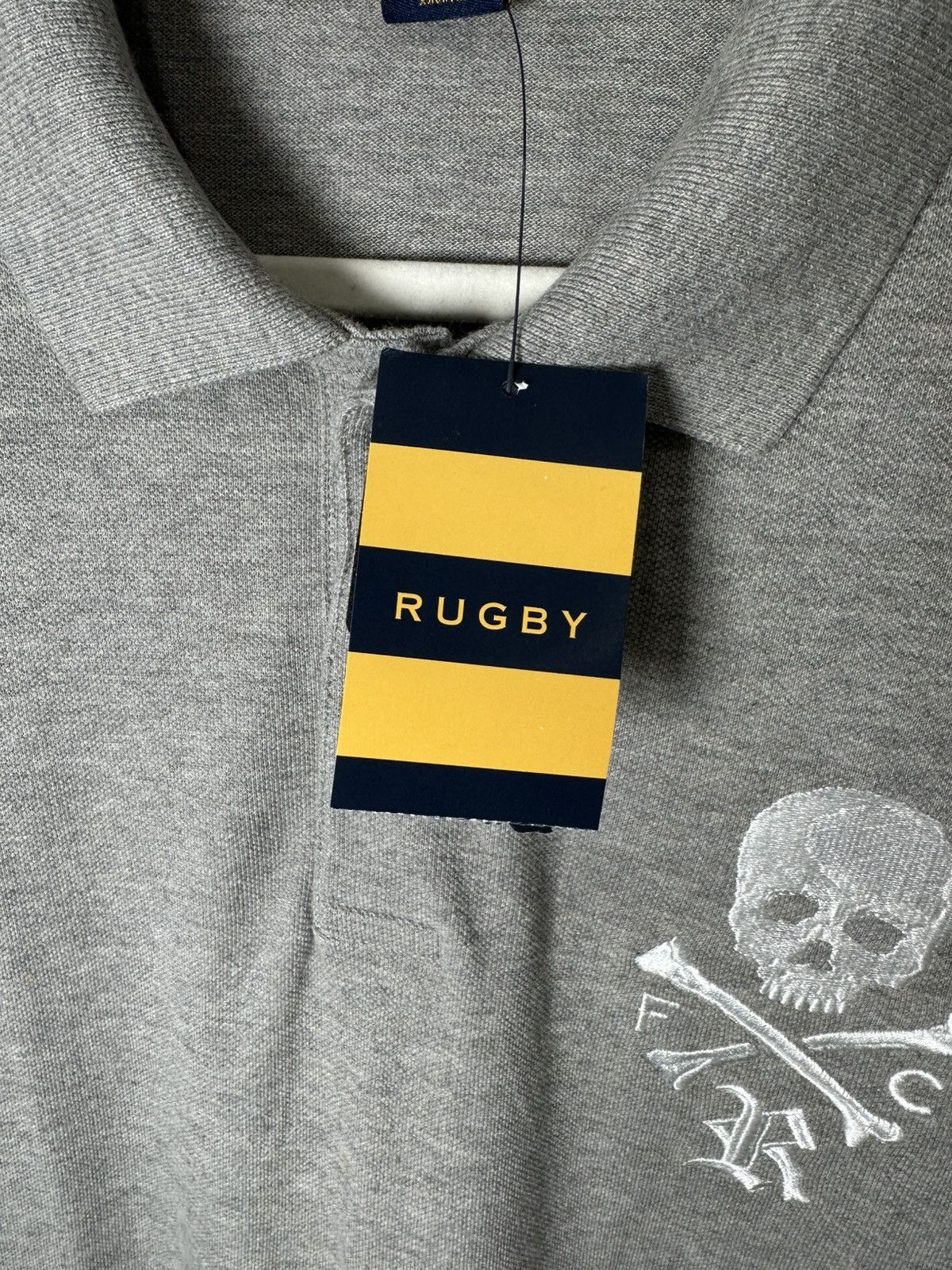 Rugby Ralph Lauren Rugby Ralph Lauren Skull & Bones R.F.C Polo Grey XL Size US XL / EU 56 / 4 - 6 Thumbnail
