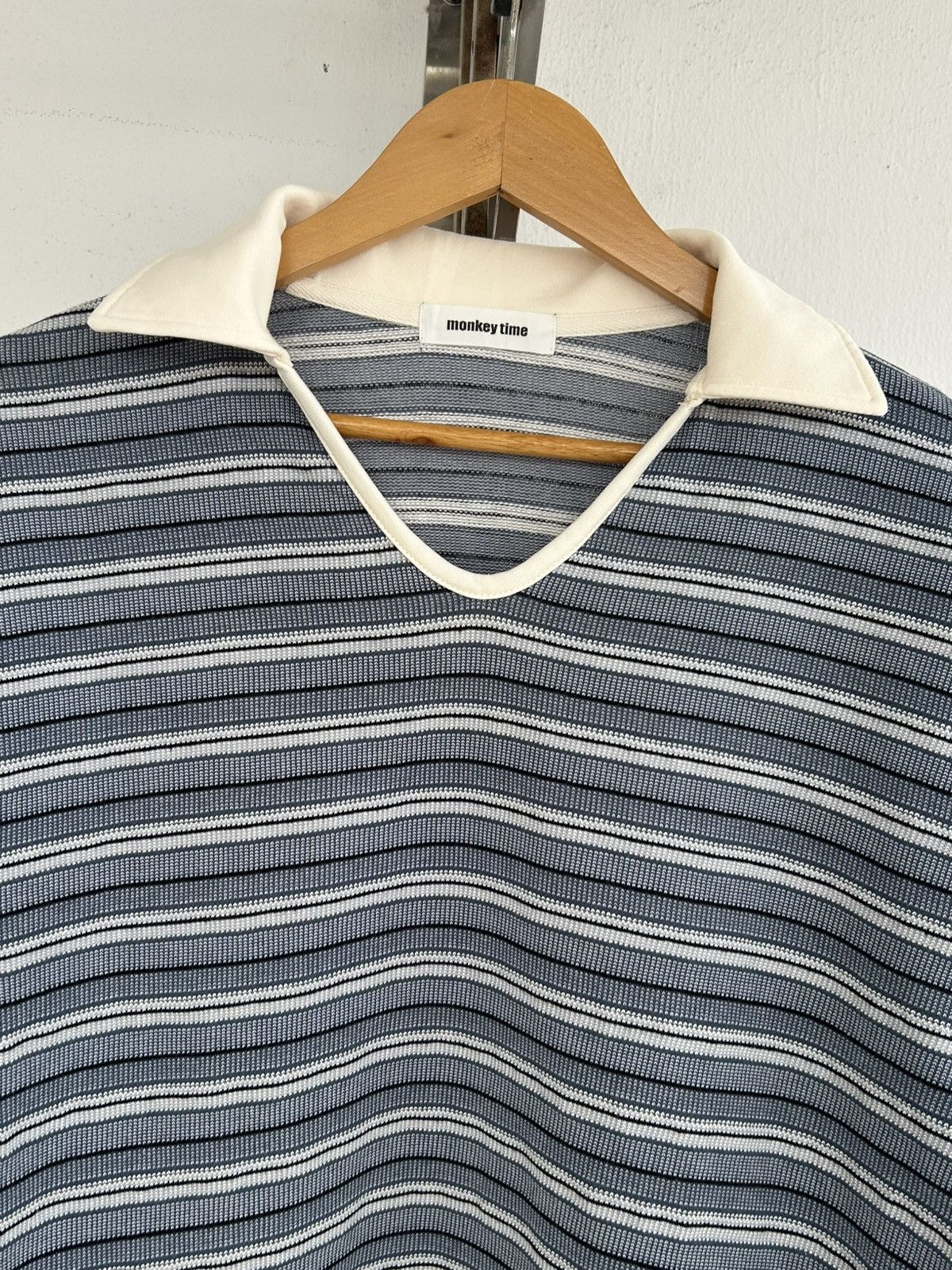 monkey time Monkey Time Stripes Polo Blue Size US L / EU 52-54 / 3 - 3 Thumbnail