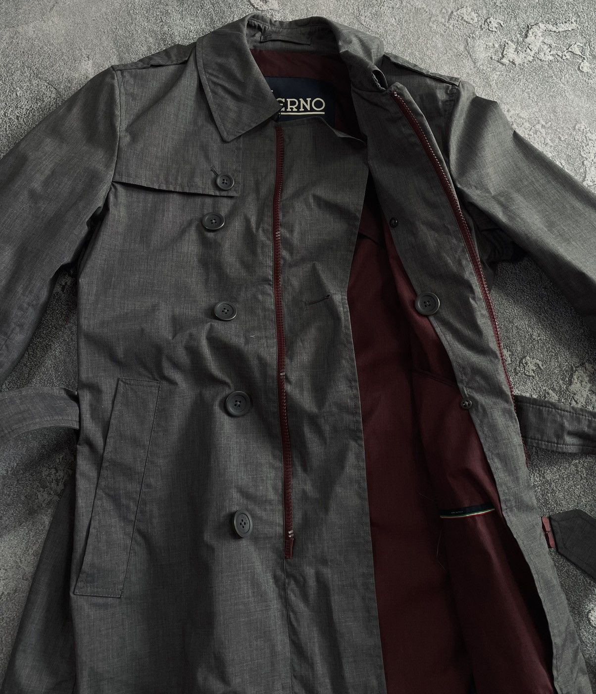 Herno Herno Trench Jacket Belted Double Breasted ITALY Size 46 / S Size US S / EU 44-46 / 1 - 17 Thumbnail