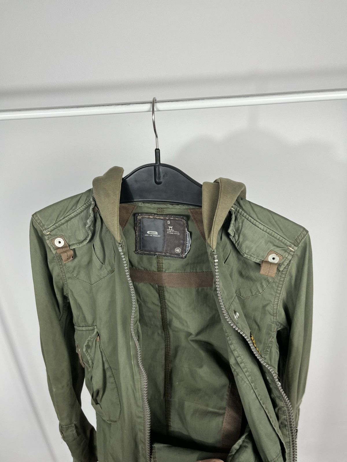G-Star G Star RAW Green Military Hooded Jacket Zip Up Size S Size US S / EU 44-46 / 1 - 12 Thumbnail