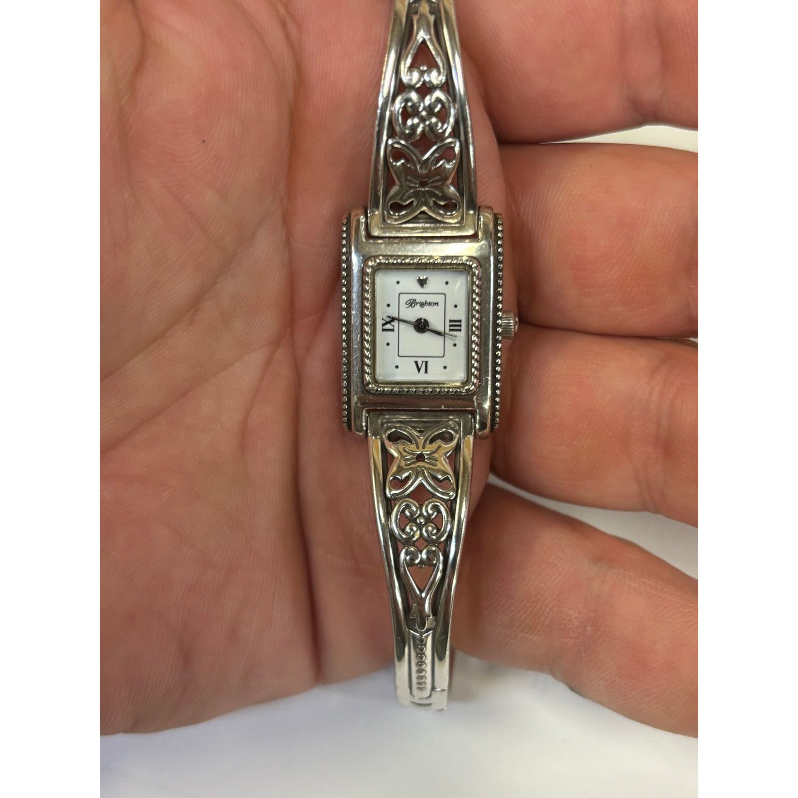 Brighton Brighton Silver Plated Butterfly Watch! New Battery! Size ONE SIZE - 2 Thumbnail