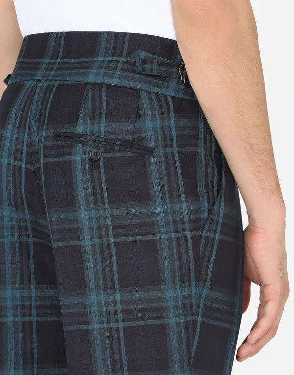 Dolce & Gabbana o1y0125 Checked Casual Pant in Multicolor Size US 30 / EU 46 - 5 Thumbnail