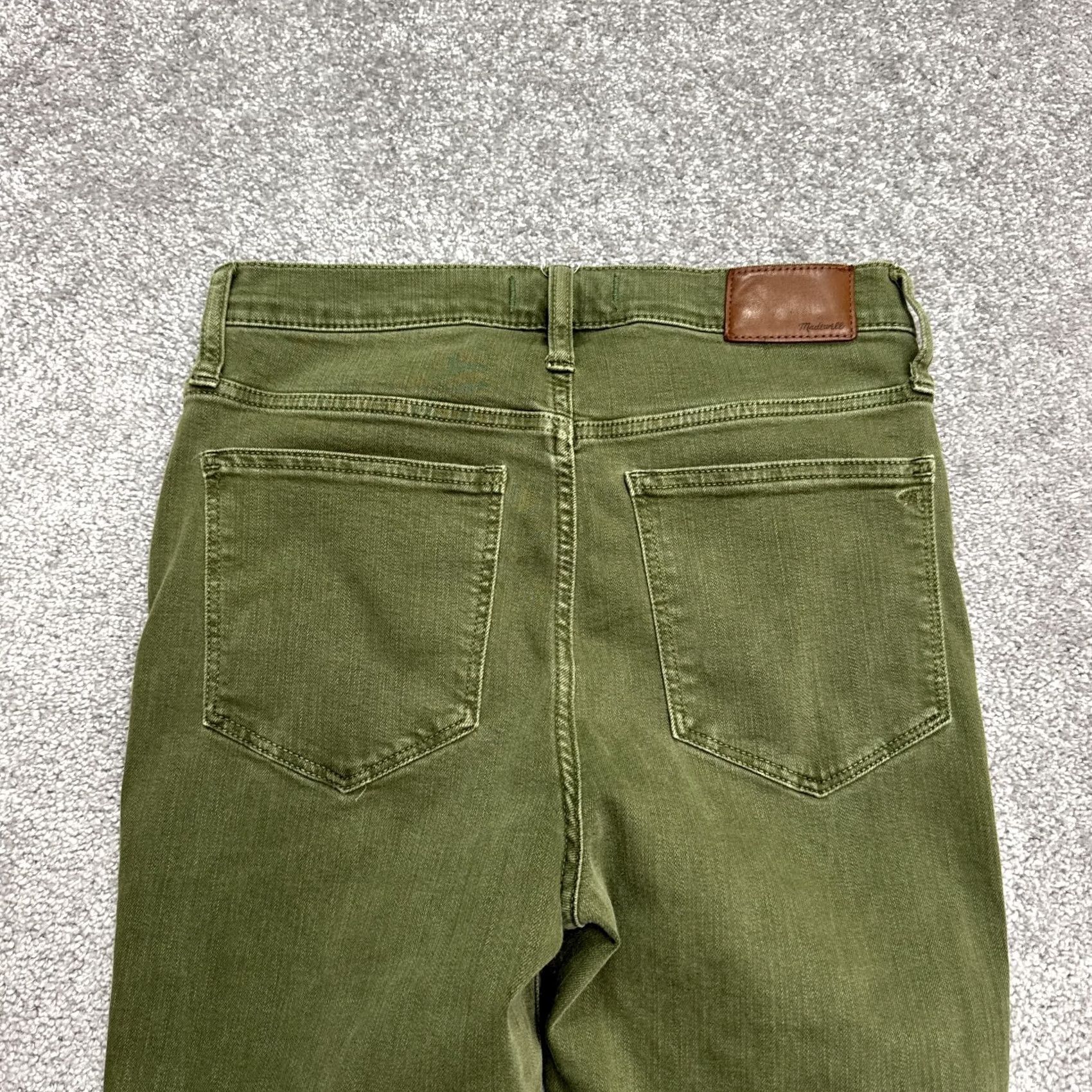 Madewell Madewell Jeans Womens 27 High Rise Skinny Denim Green Olive 10" Inseam 26" Belt Loops 5-Pocket City Grunge Outdoor Jeans Mens Womens Girls Size 27" / US 4 / IT 40 - 5 Thumbnail