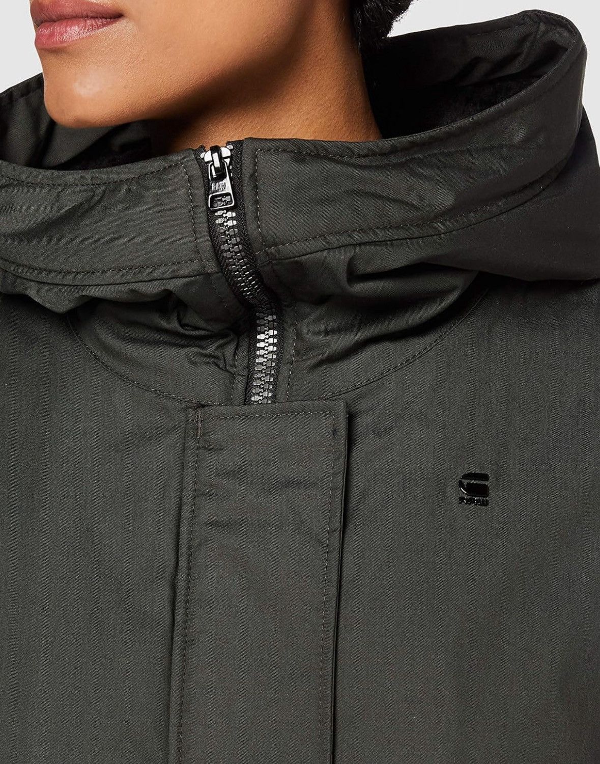 G-Star Women’s G-Star Raw Rovic Slim Teddy Parka Green Size: M Size M / US 6-8 / IT 42-44 - 3 Thumbnail