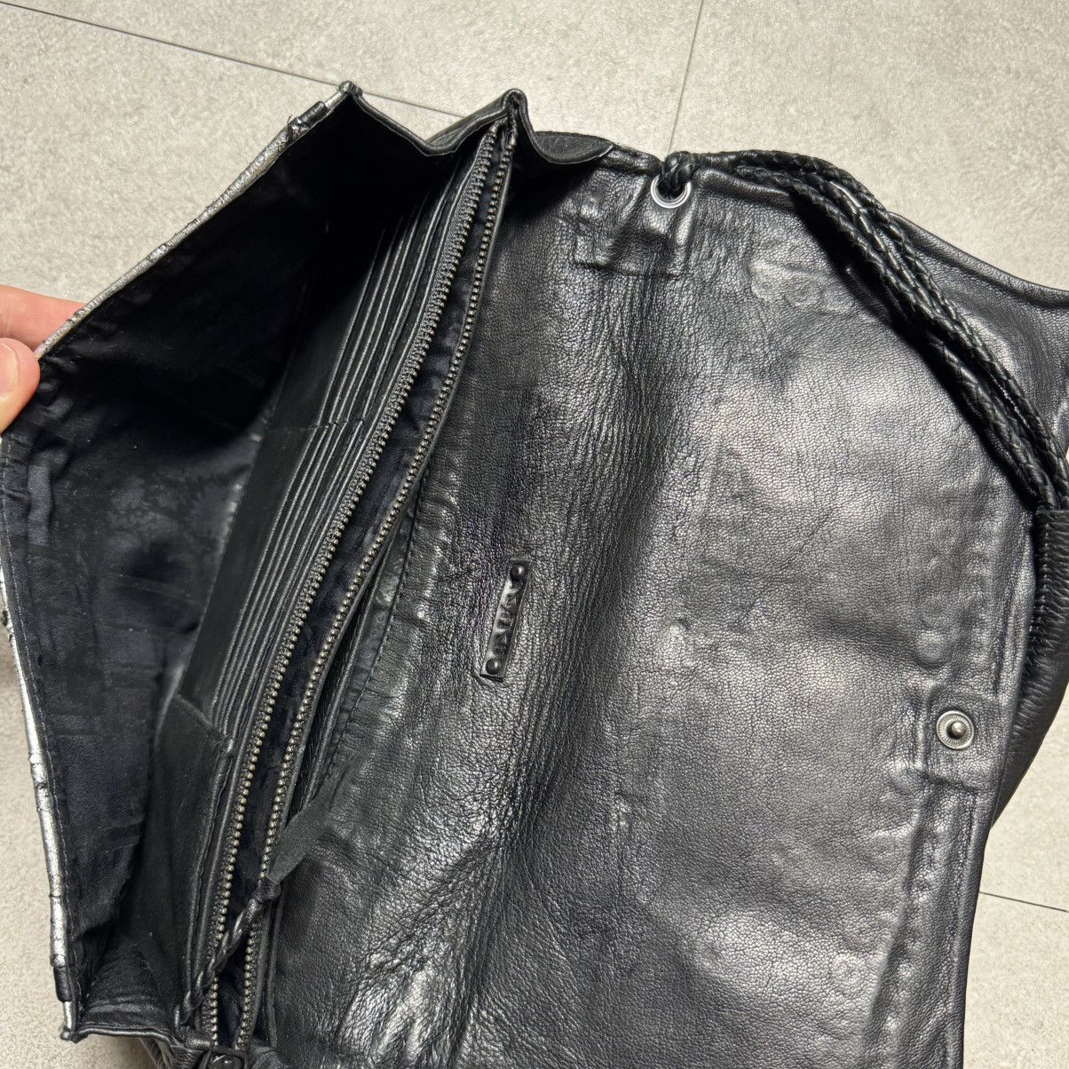 14th Addiction × If Six Was Nine × KMRii KMRii Studed Silver Wallet Shoulder Bag Size ONE SIZE - 5 Thumbnail