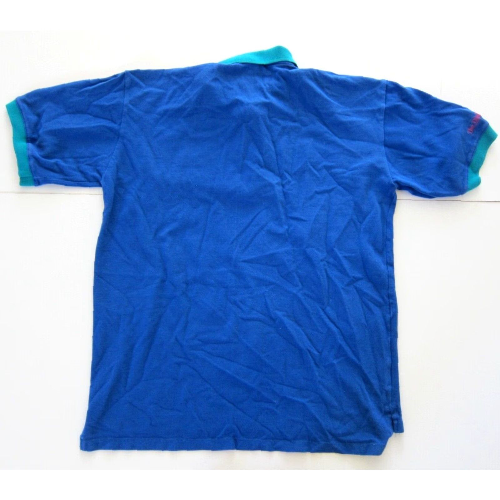 Vintage Vtg Boardwalk Blue Polo XL shirt Men Celebrity Golf Classic Size US XL / EU 56 / 4 - 2 Thumbnail