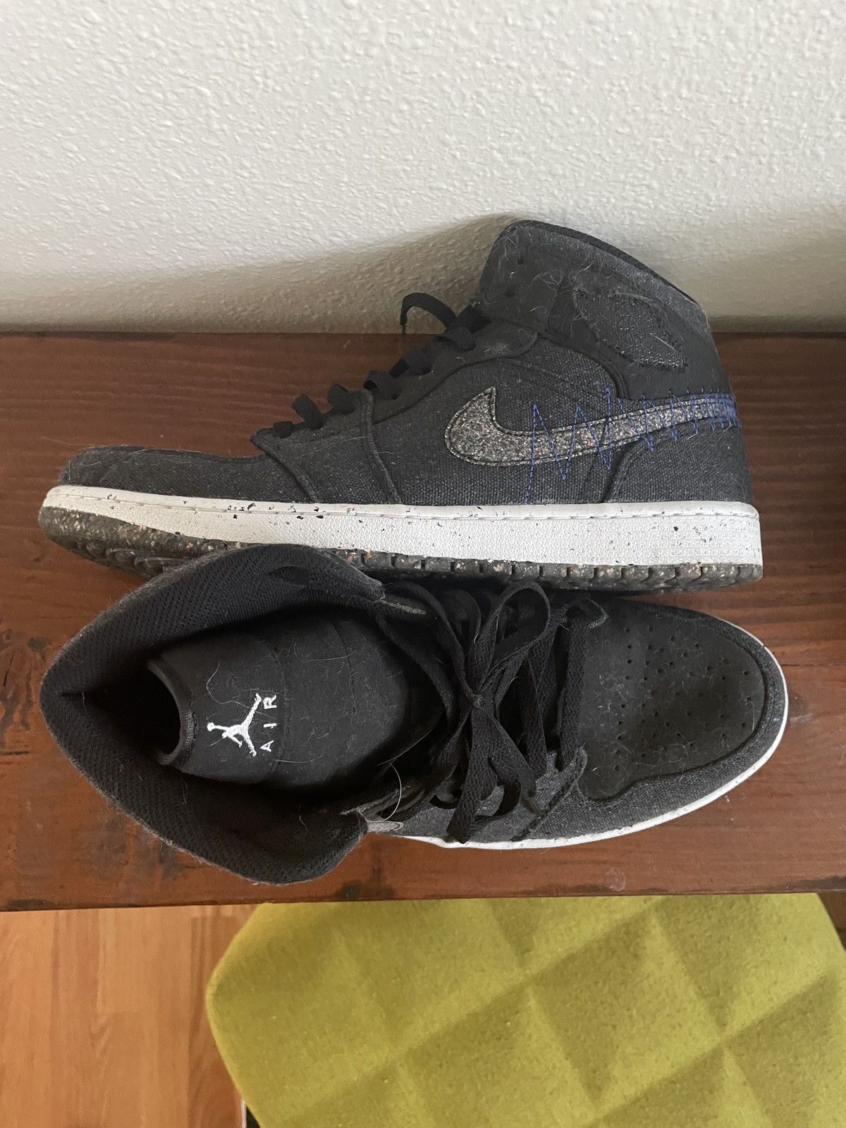 Jordan Brand × Nike Jordan 1 Mid Crater Black Size US 12 / EU 45 - 6 Thumbnail